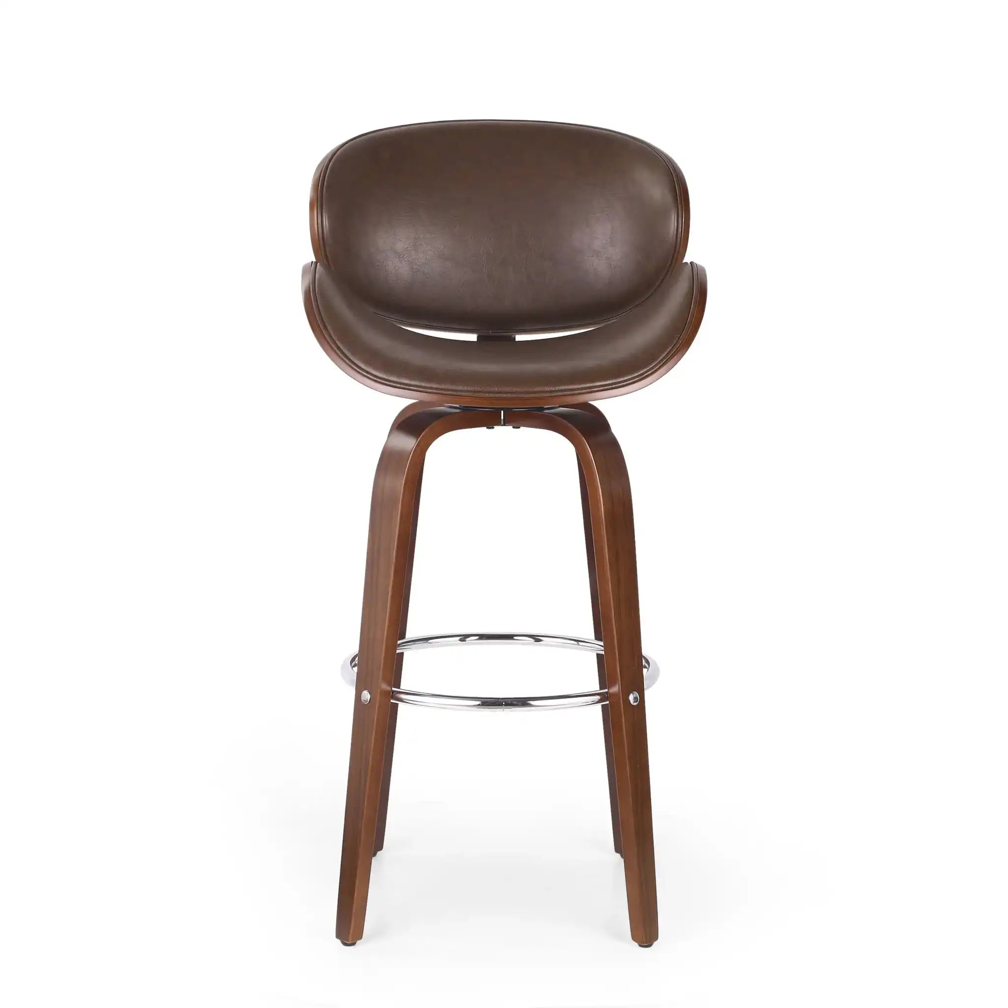 Lumos - Mid Century Modern Upholstered Swivel Barstool - Best Buy Furniture