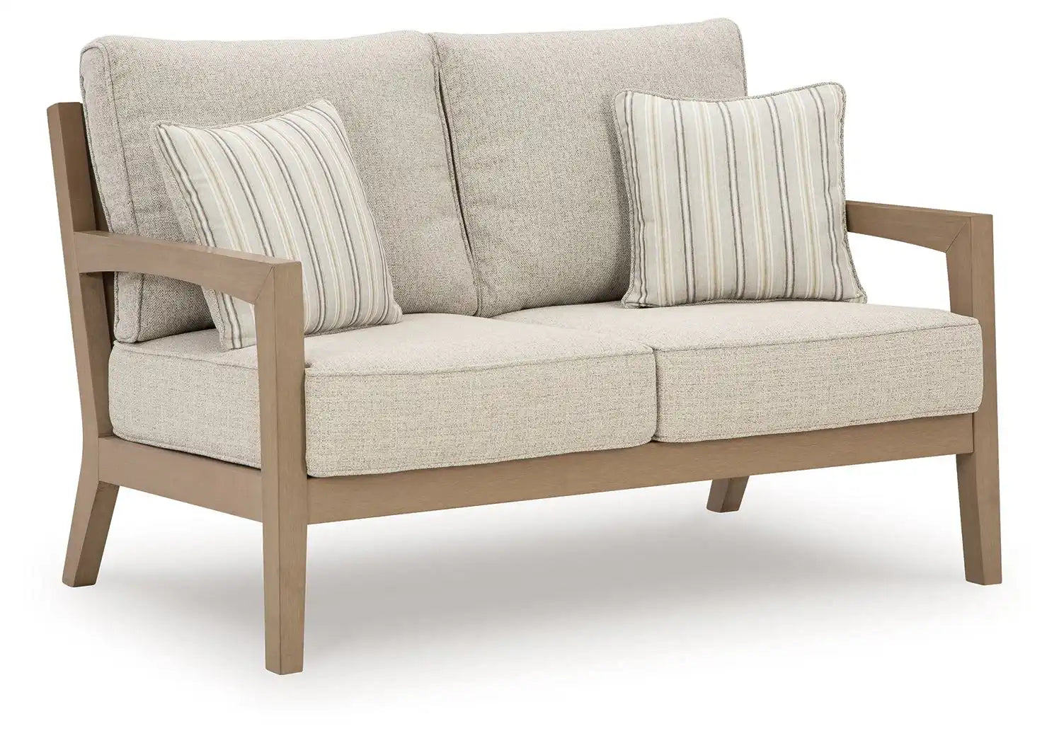 Hallow Creek - Loveseat With Cushion - Driftwood - Best Buy Furniture