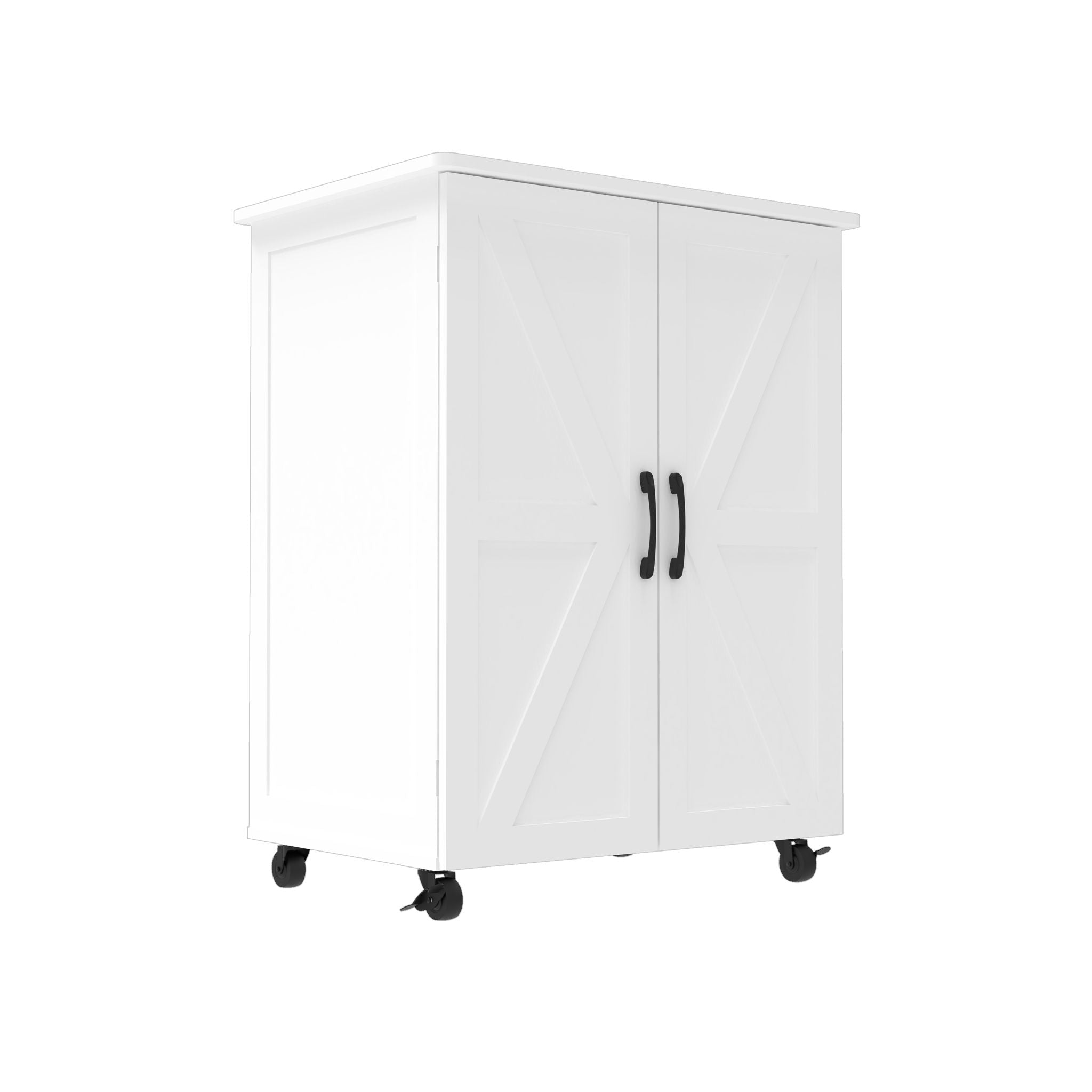 Exquisite Craftsmanship Rice Door Storage Cabinet, Large Capacity - White - Best Buy Furniture