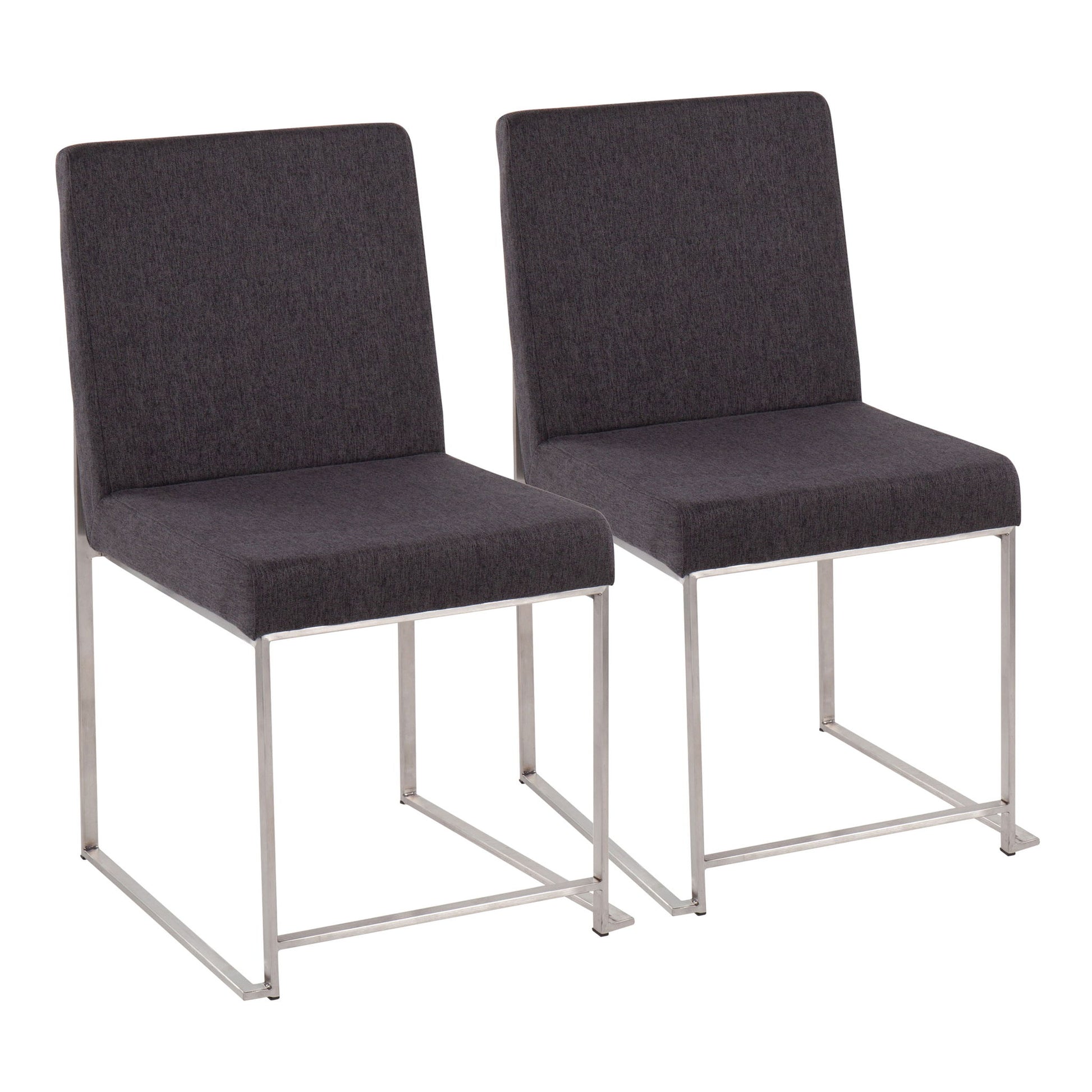 Fuji - Contemporary High Back Dining Chair, Modern Elegance (Set of 2) - Best Buy Furniture