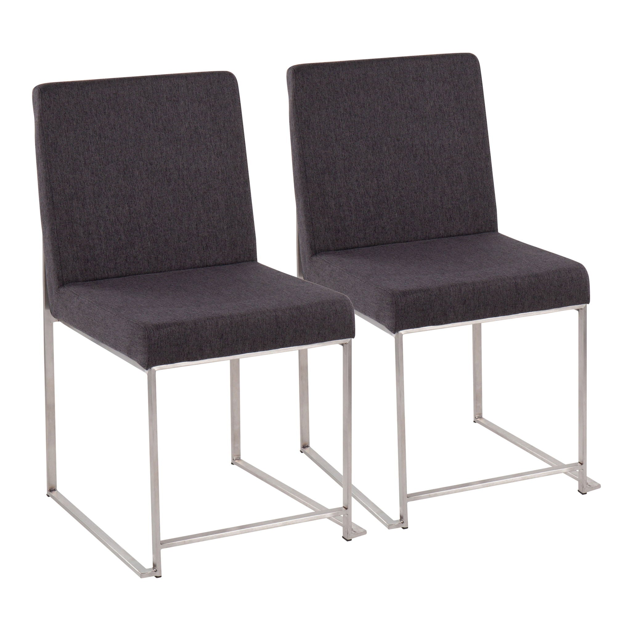 Fuji - Contemporary High Back Dining Chair, Modern Elegance (Set of 2) - Best Buy Furniture