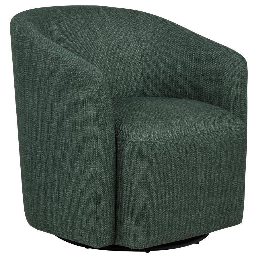 Mossbrook - Fabric Upholstered Swivel Accent Chair - Best Buy Furniture