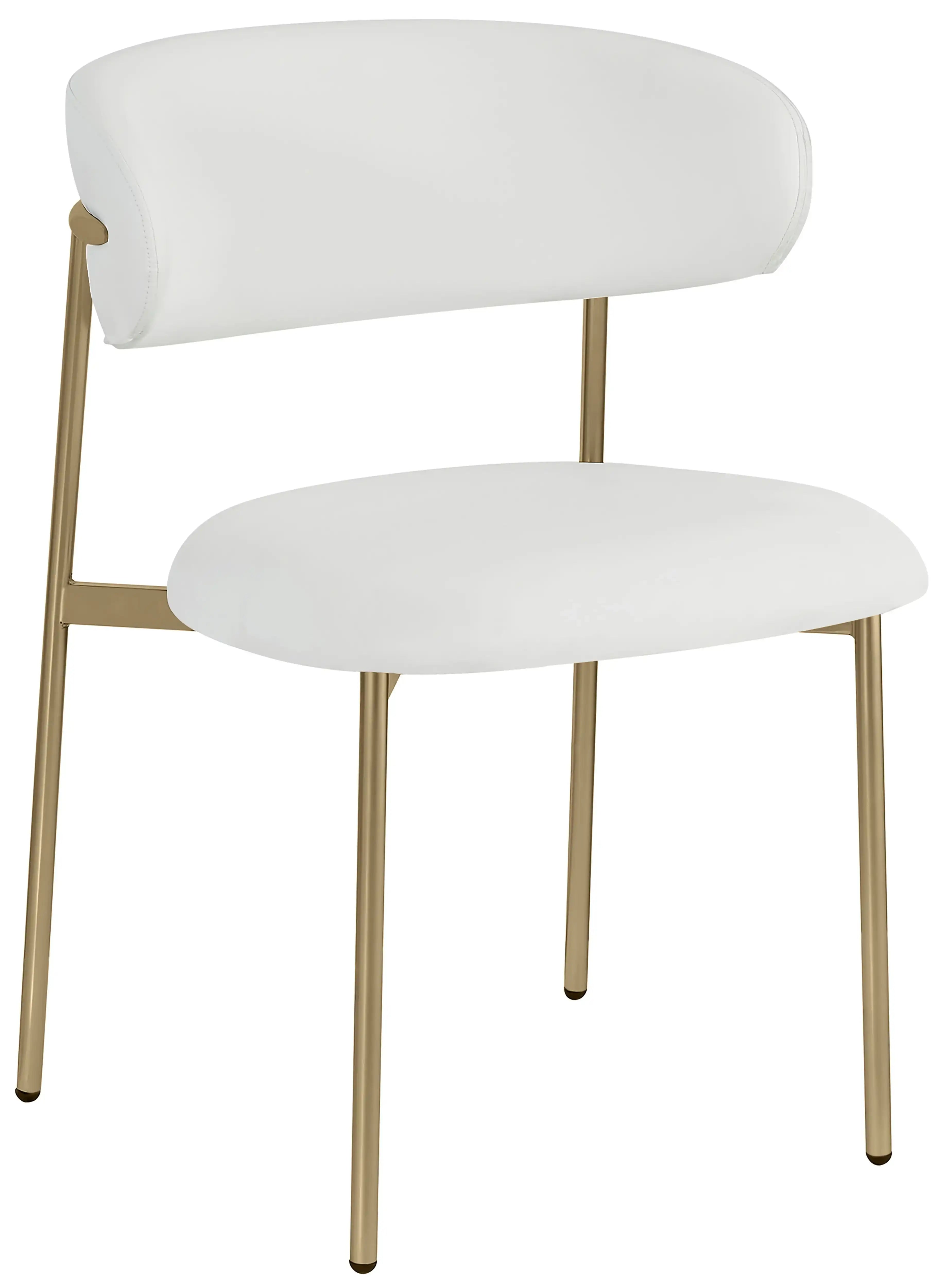 Lupita - Dining Chair With Brushed Gold Legs(Set of 2) - Best Buy Furniture