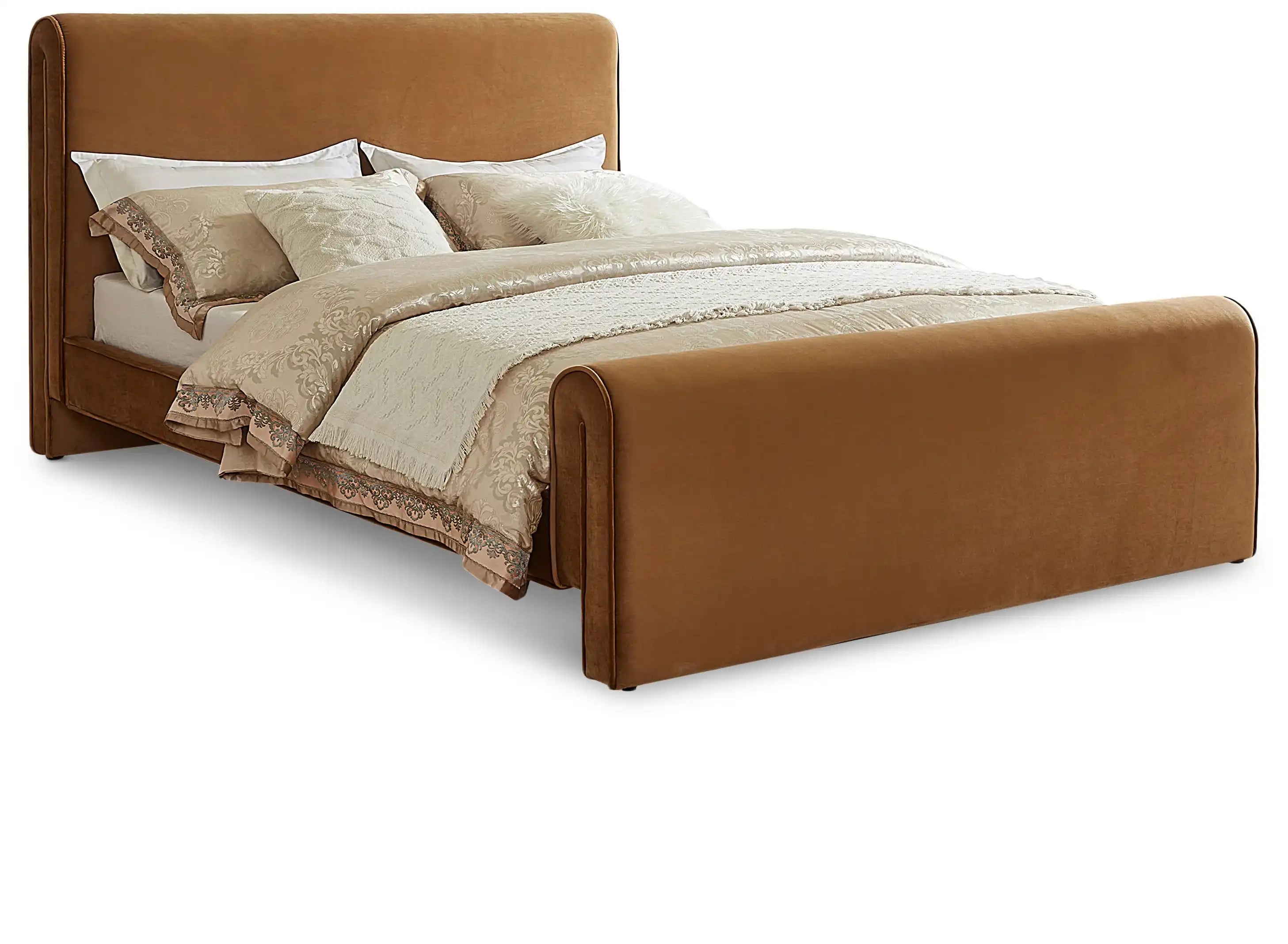 Sloan - Velvet Upholstered Bed - Best Buy Furniture