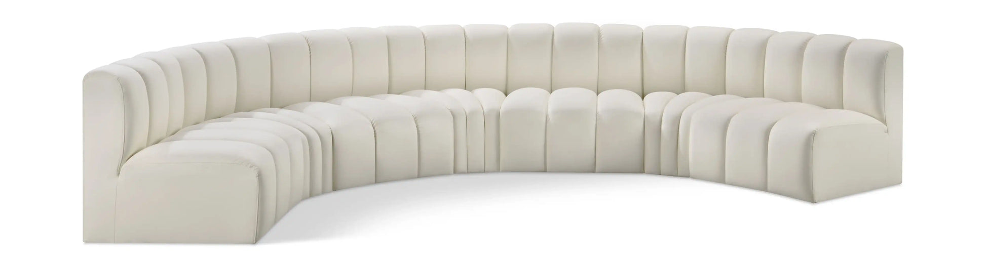 Arc - Faux Leather 7 Piece U-Shaped Modular Sofa - Best Buy Furniture