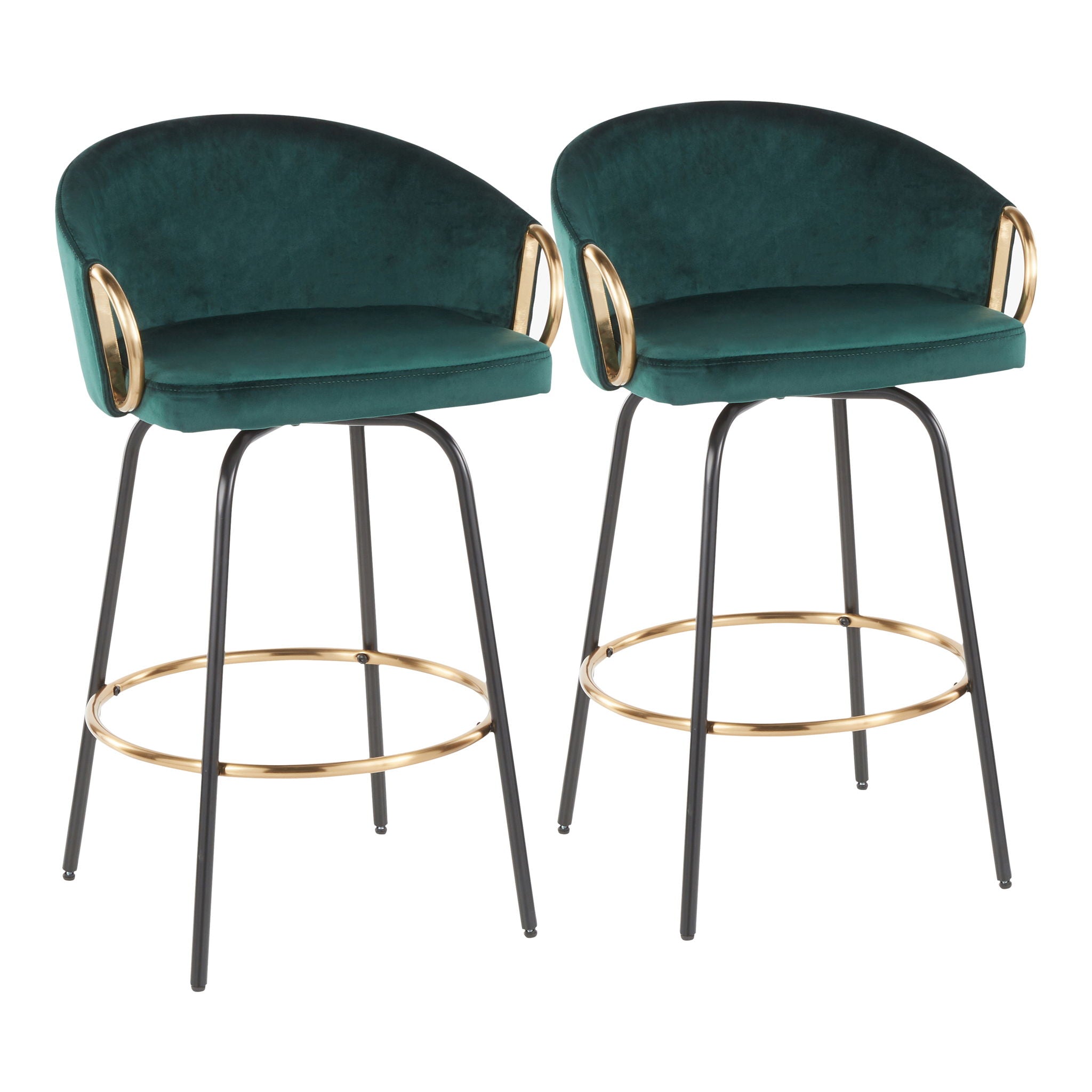 Claire - Contemporary / Glam Counter Stool (Set of 2) - Best Buy Furniture