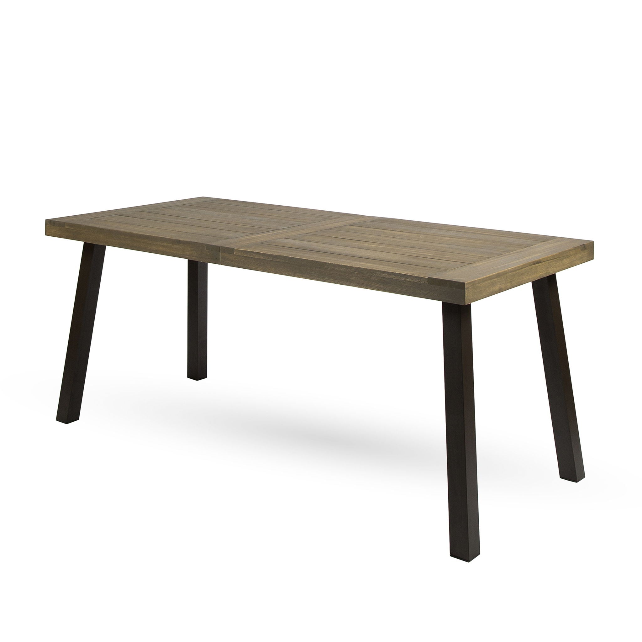 Acacia Wood Dining Table With Slat Design - Best Buy Furniture