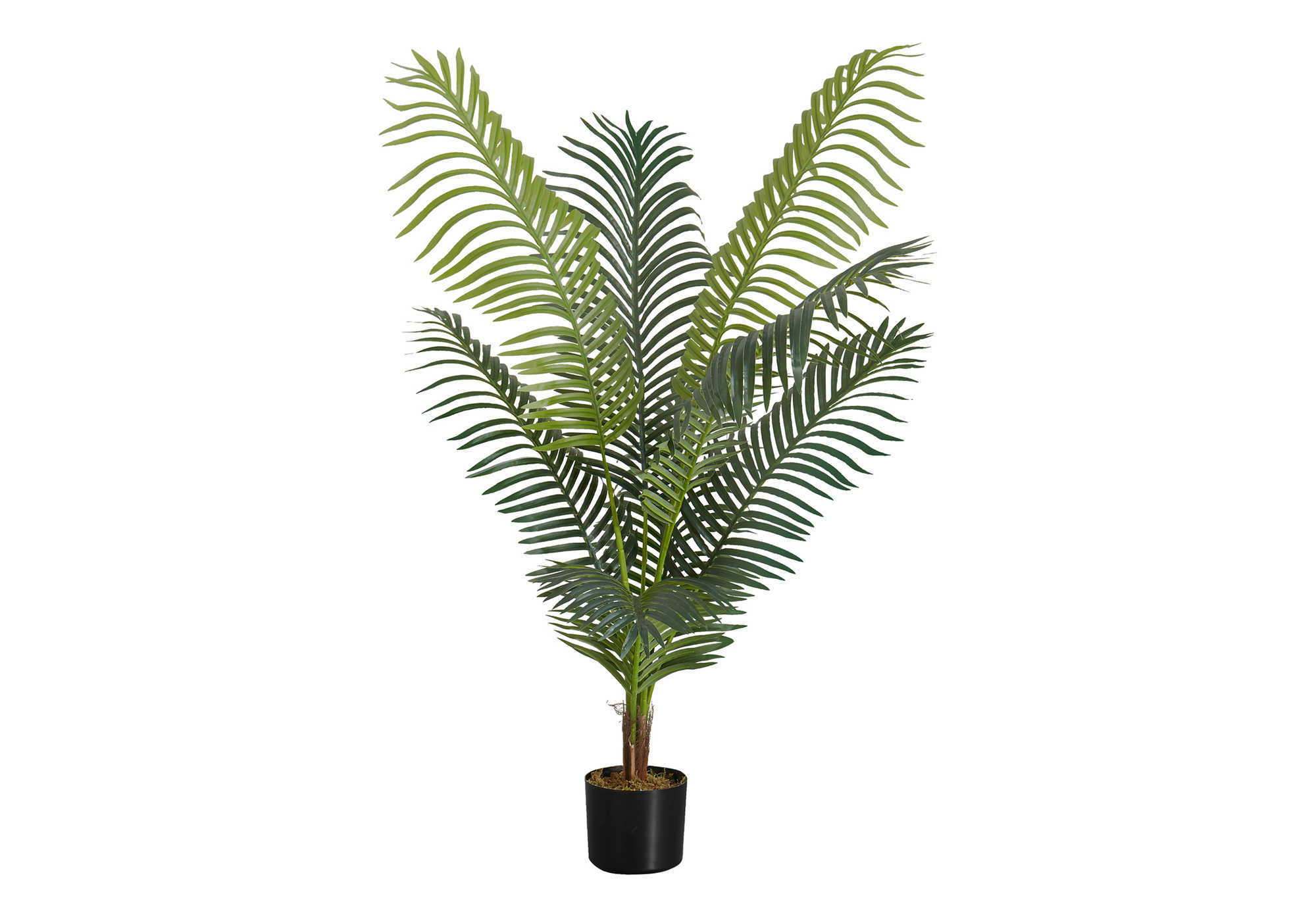 47" Tall, Artificial Plant, Palm Tree, Indoor, Faux, Fake, Floor, Greenery, Potted, Real Touch, Decorative - Green / Black - Best Buy Furniture