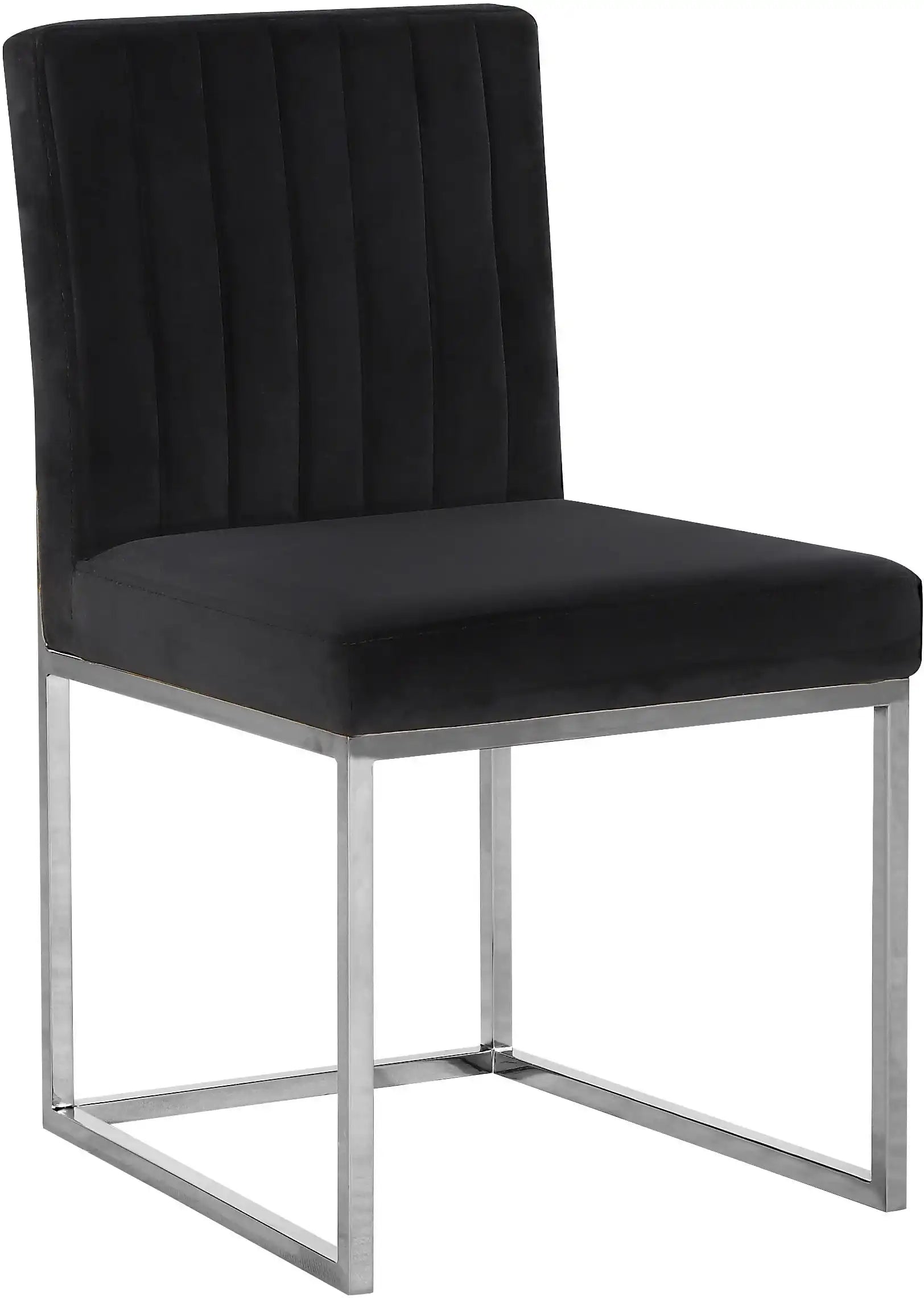 Giselle - Dining Chair with Chrome Base (Set of 2) - Best Buy Furniture