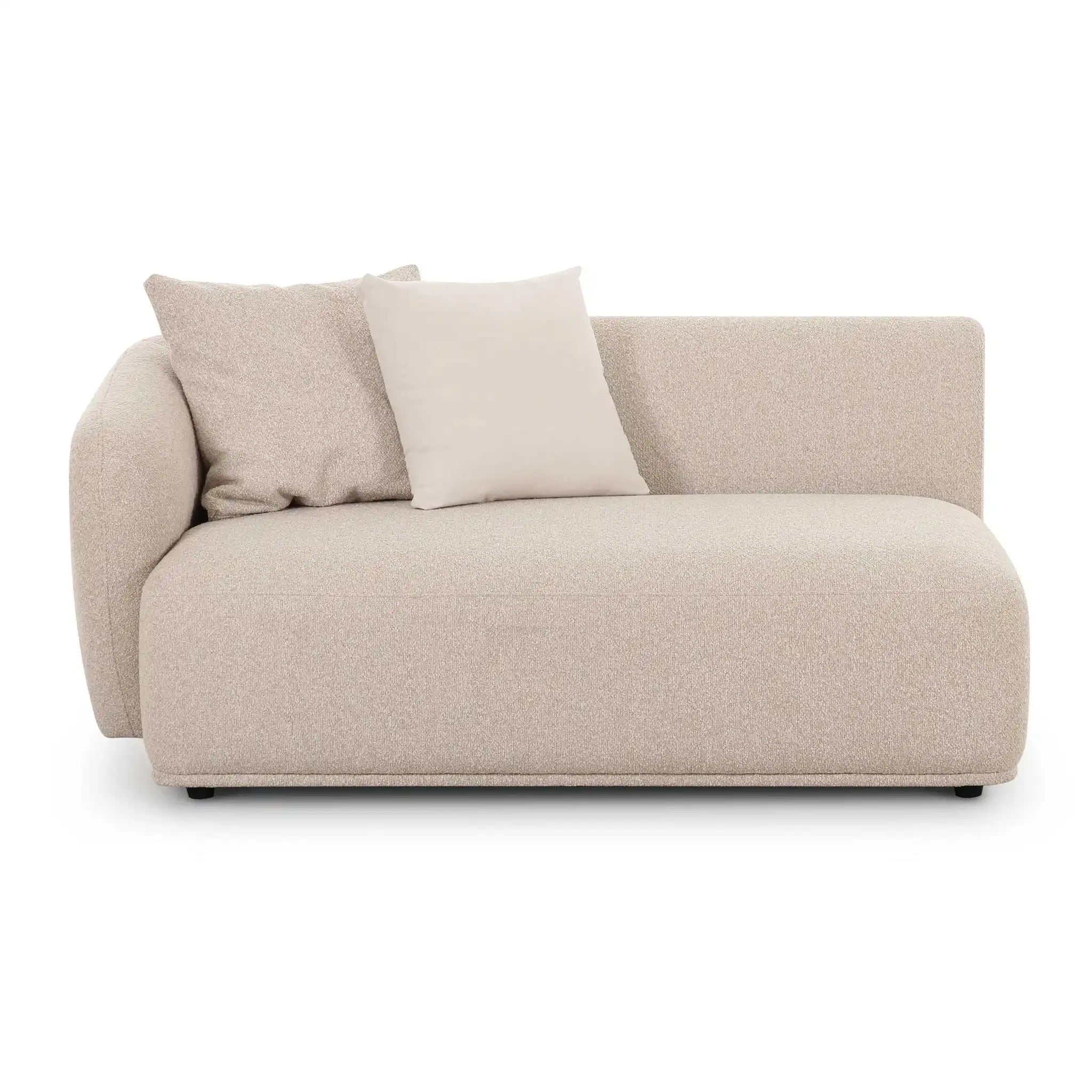 Sylvie - Left Arm 2-Seater Loveseat - Cream - Best Buy Furniture