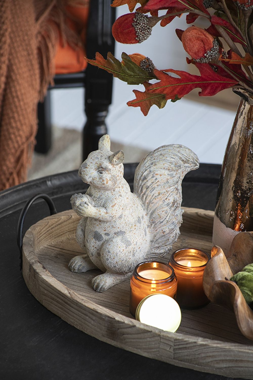 Resin Standing & Lying Down Squirrel Rustic, For Harvest Festival Fall Festival & Thanksgiving Table Decorations (Set of 2) - Antique Cream - Best Buy Furniture