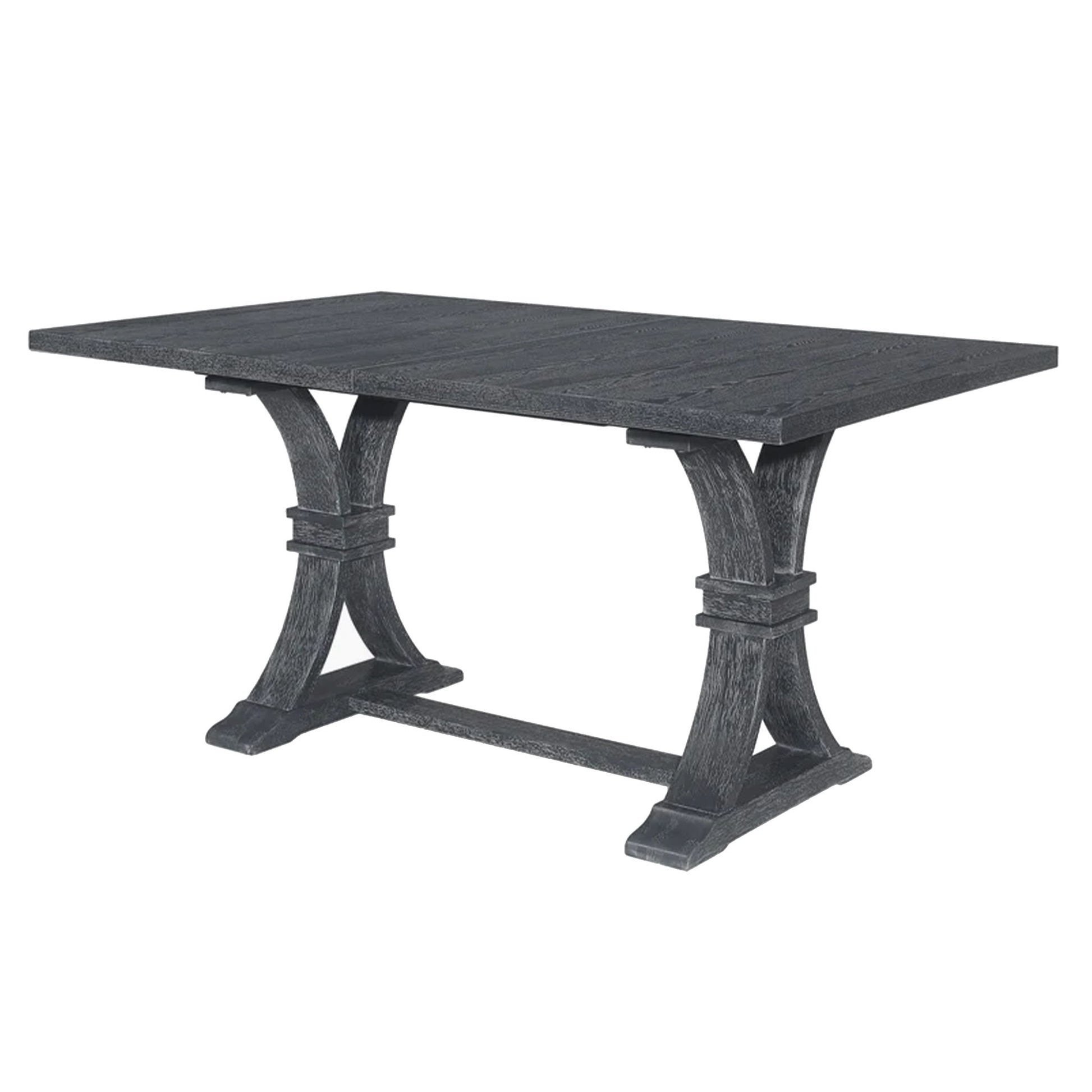 Devingo - Extendable Dining Table Rustic Style - Gray - Best Buy Furniture