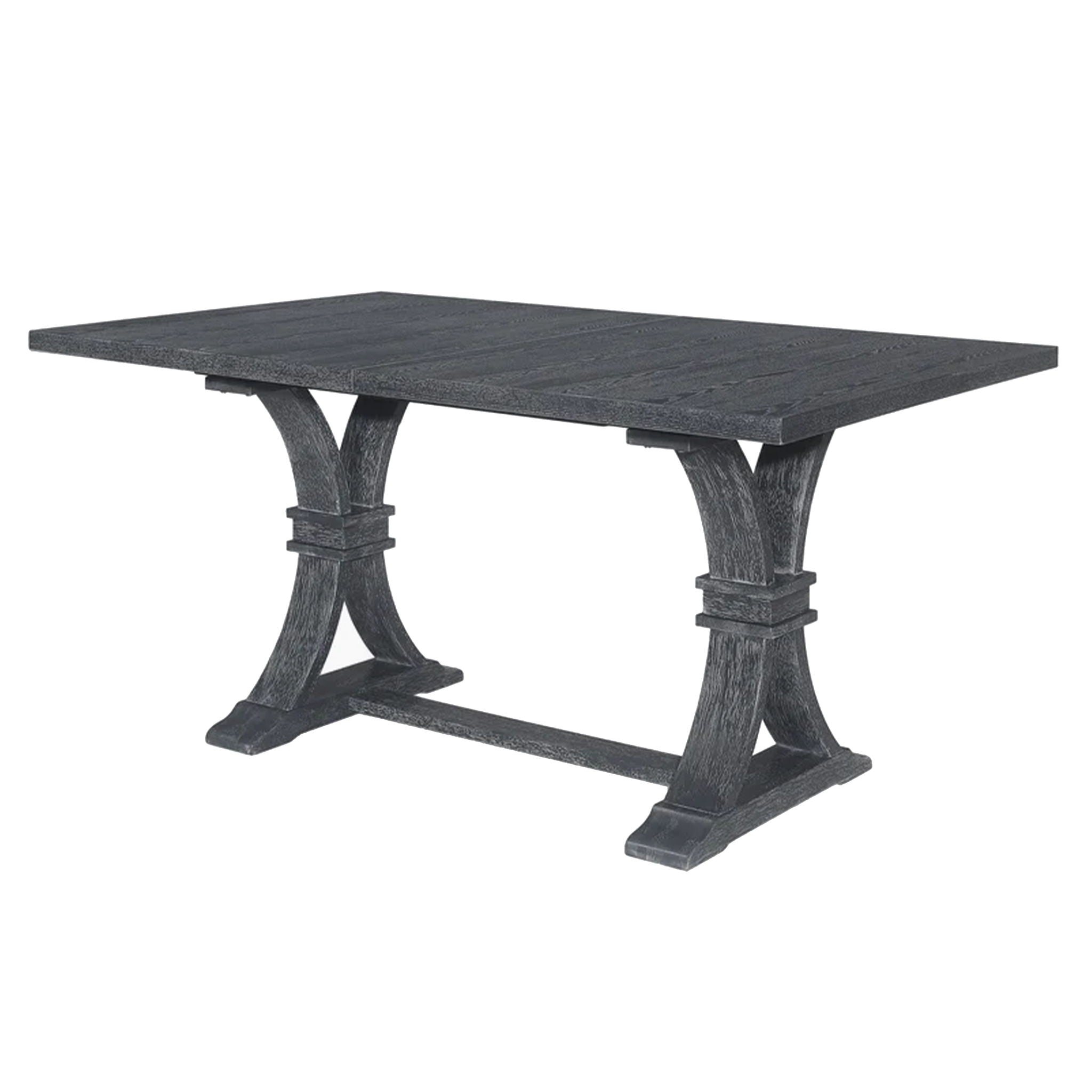 Devingo - Extendable Dining Table Rustic Style - Gray - Best Buy Furniture