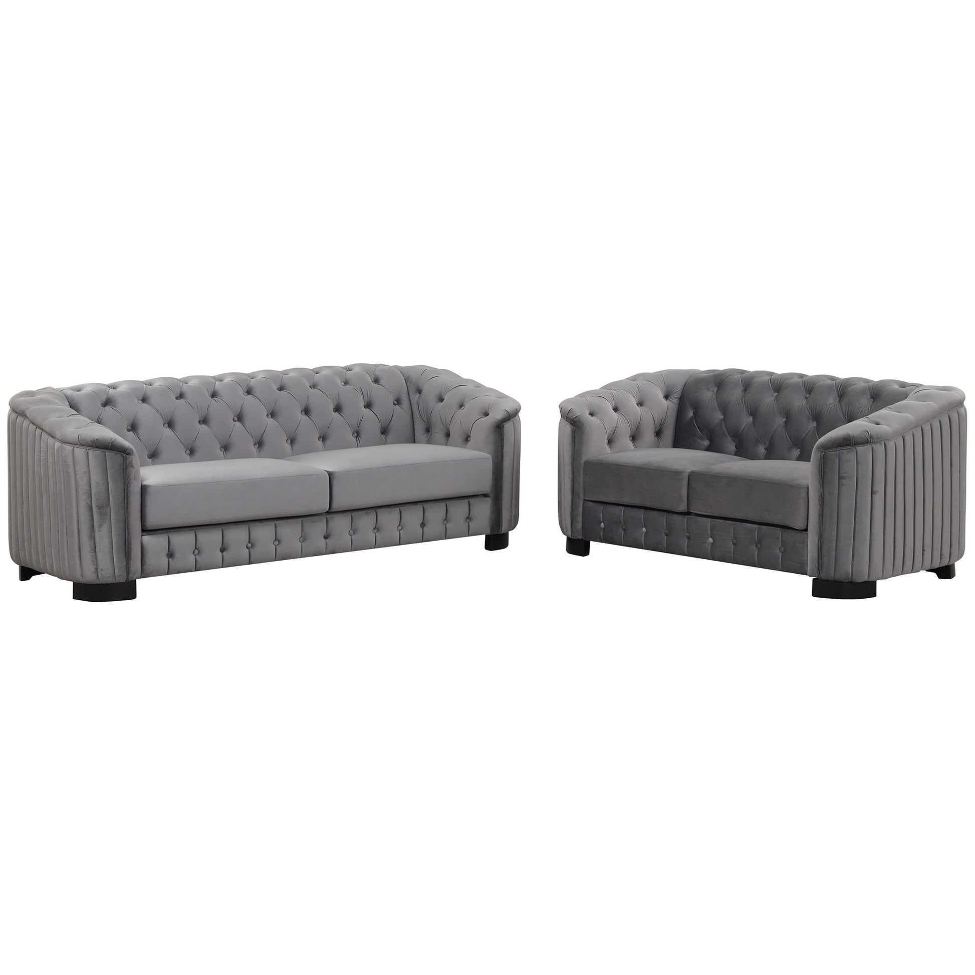 Upholstered 3 Piece Sofa Set With Legs - Best Buy Furniture