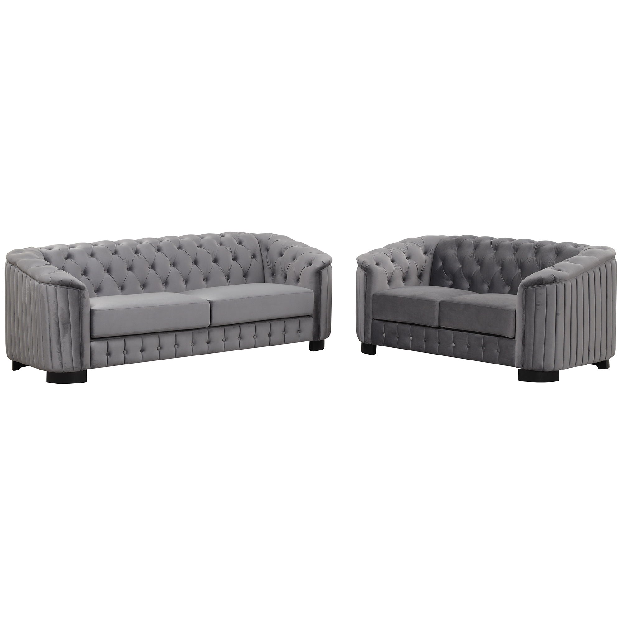 Upholstered 3 Piece Sofa Set With Legs - Best Buy Furniture