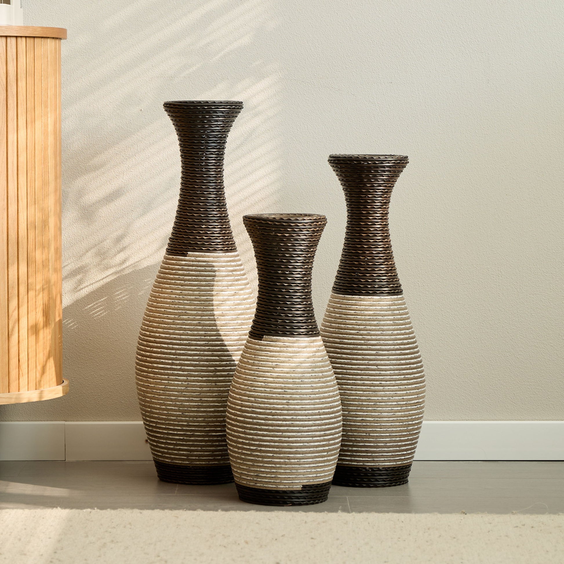 Designer Floor Vases, Large Vases For Home Decor Flooring (Set of 3) - Best Buy Furniture