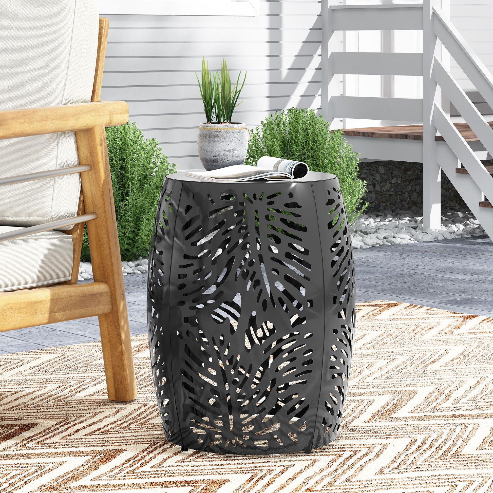 Modern Design Metal End Table, Large - Best Buy Furniture