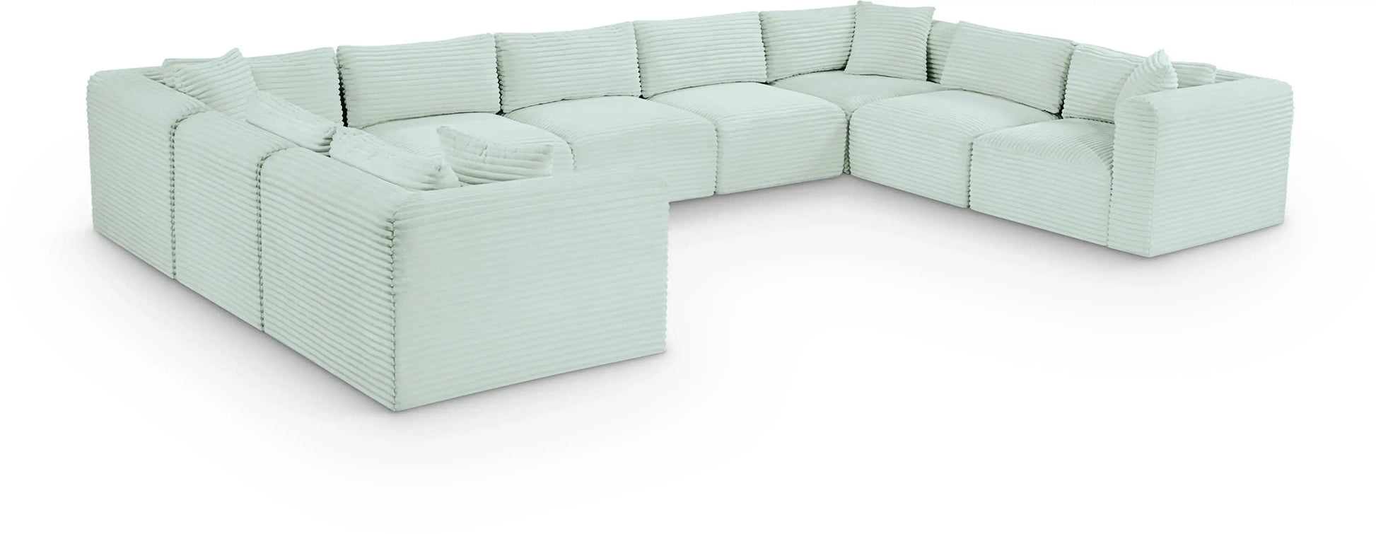 Shaggy - 9 Piece Modular U-Shaped Sectional - Best Buy Furniture