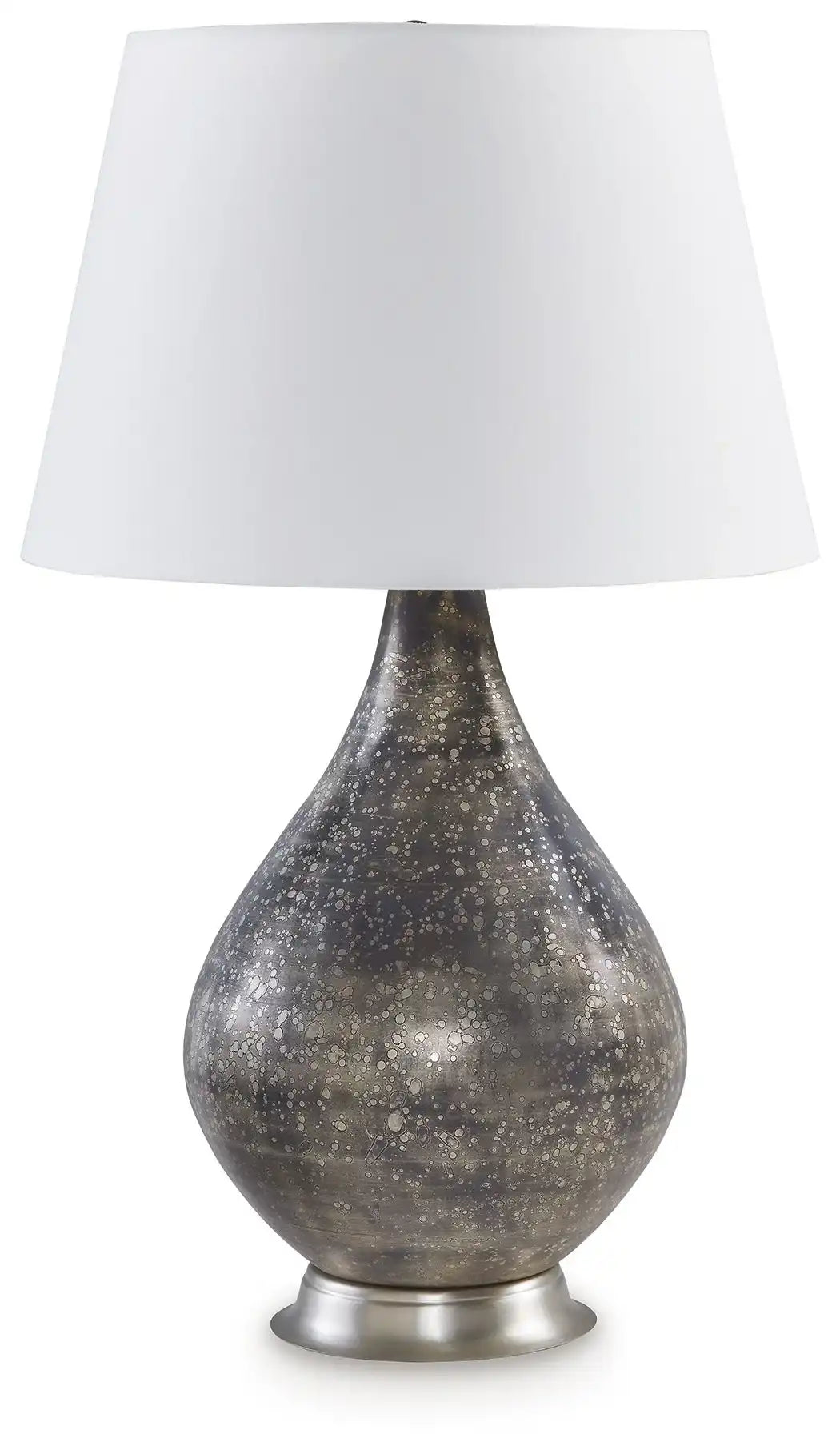 Bluacy - Glass Table Lamp - Antique Gray - Best Buy Furniture