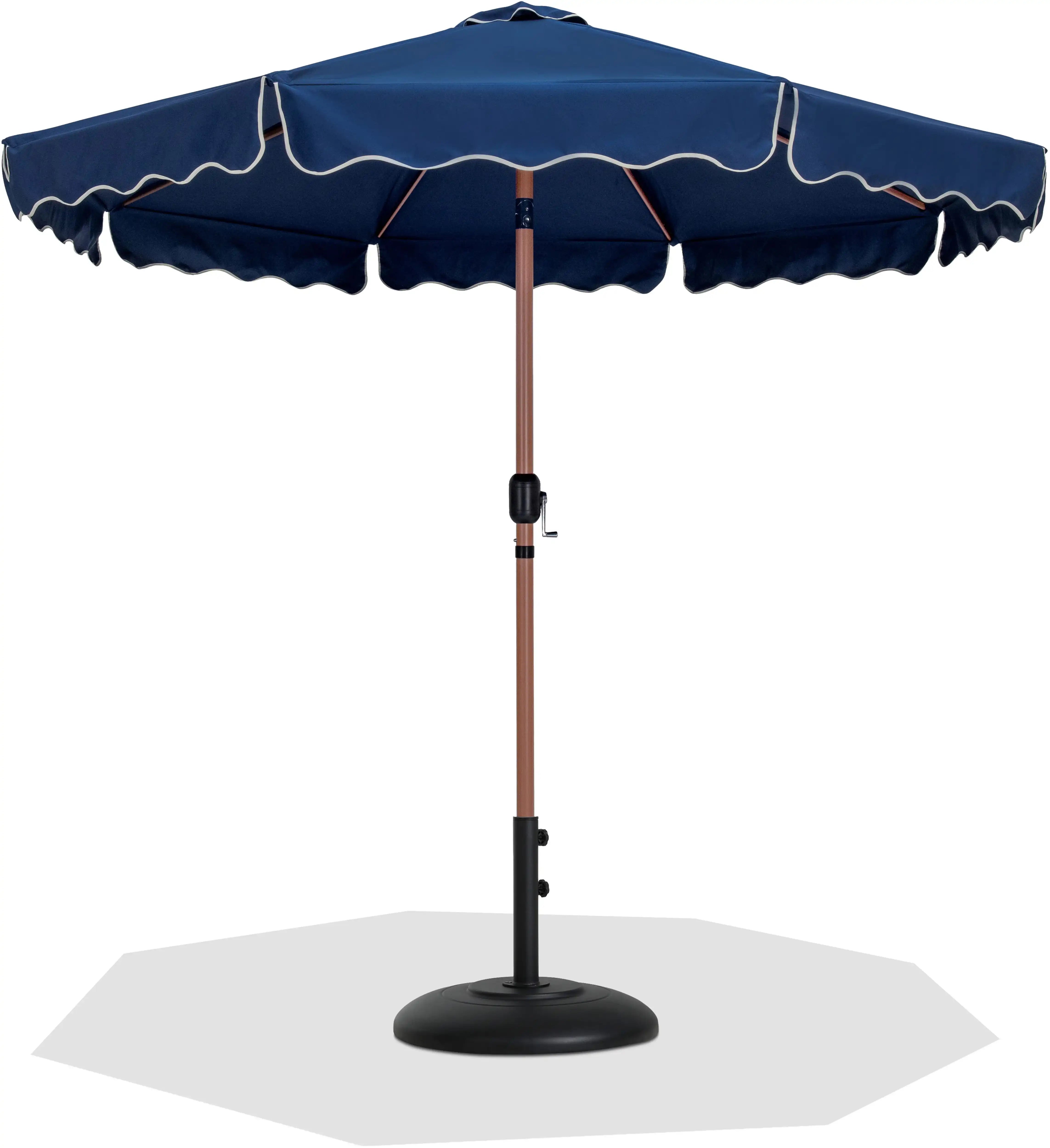 Amalfi - Patio Umbrella - Black Base / Light Brown Pole - Best Buy Furniture
