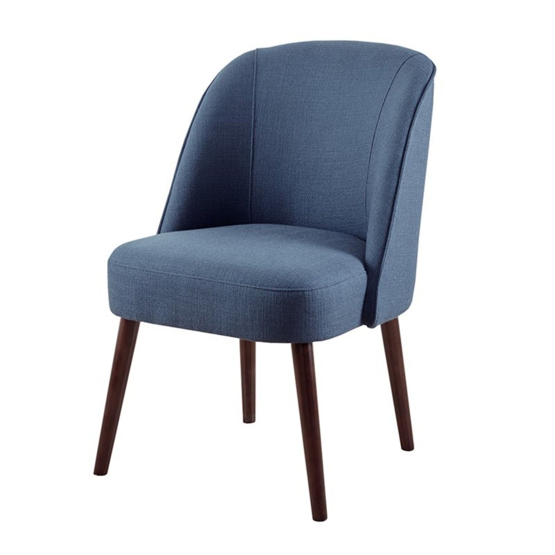 Bexley - Rounded Back Dining Chair With Wraparound Back - Blue - Best Buy Furniture