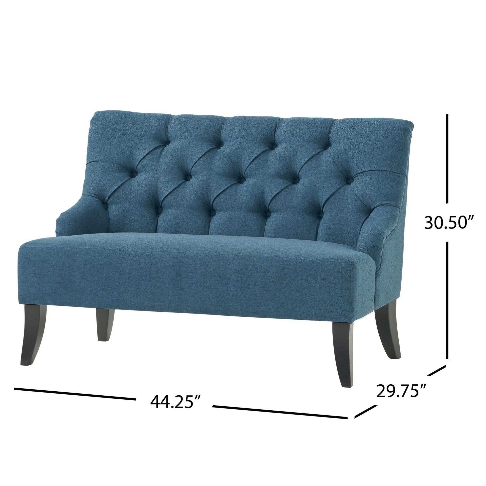 Nicole - French Style Upholstered Loveseat With Tufted Backrest - Best Buy Furniture
