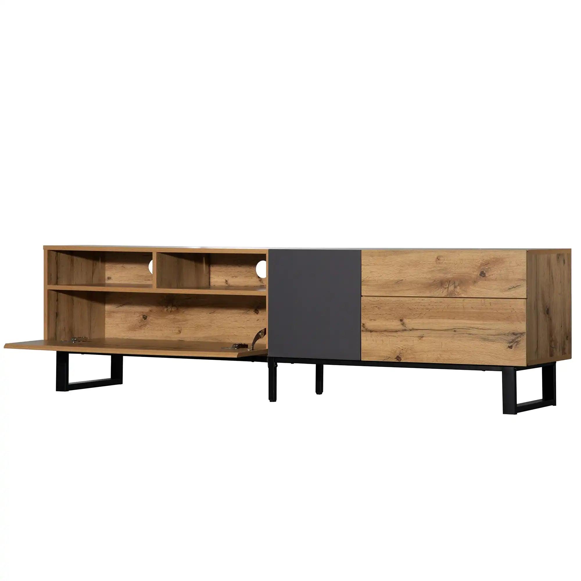 70" Modern TV Stand, Media Console with Double Storage - Best Buy Furniture