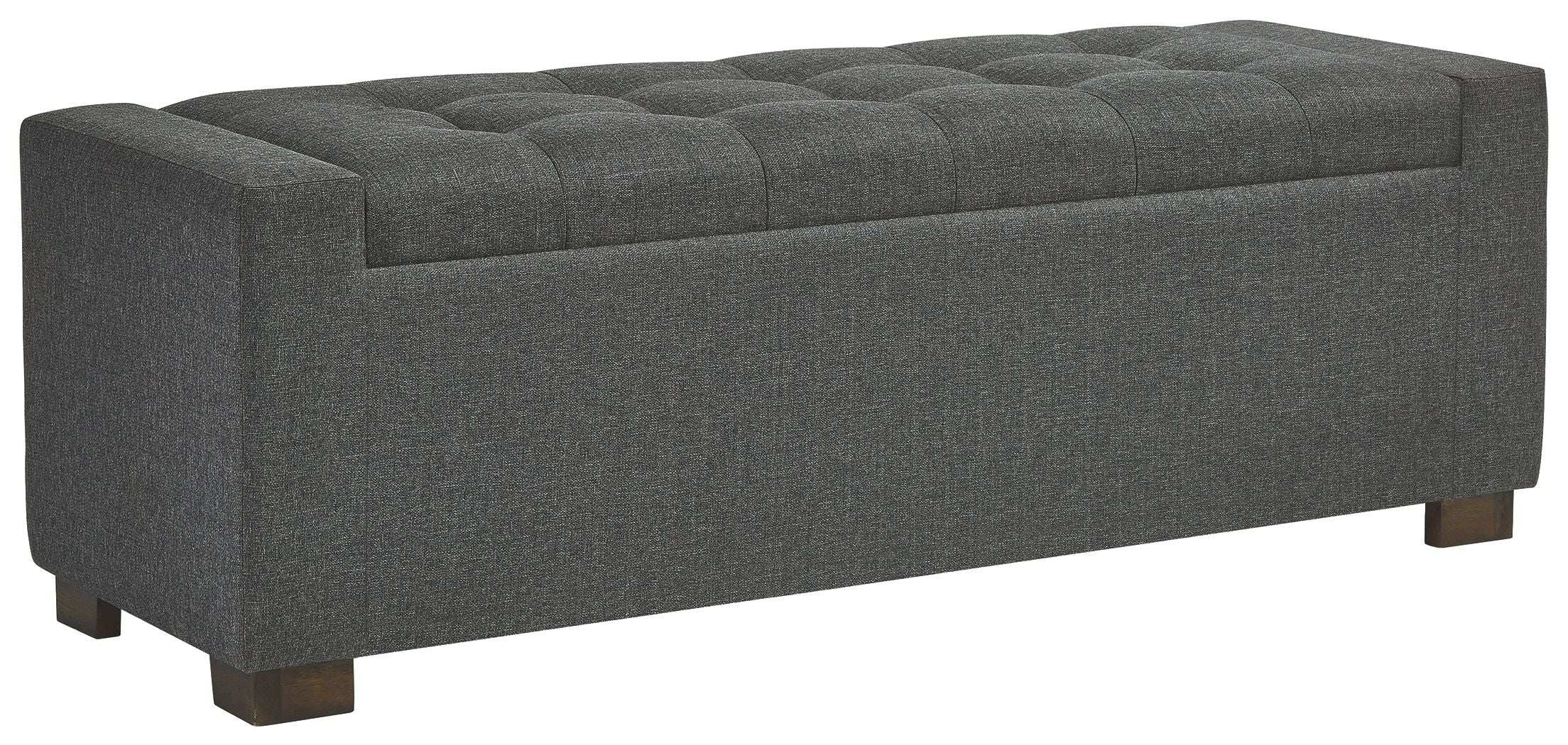 Cortwell - Storage Bench - Gray - Best Buy Furniture