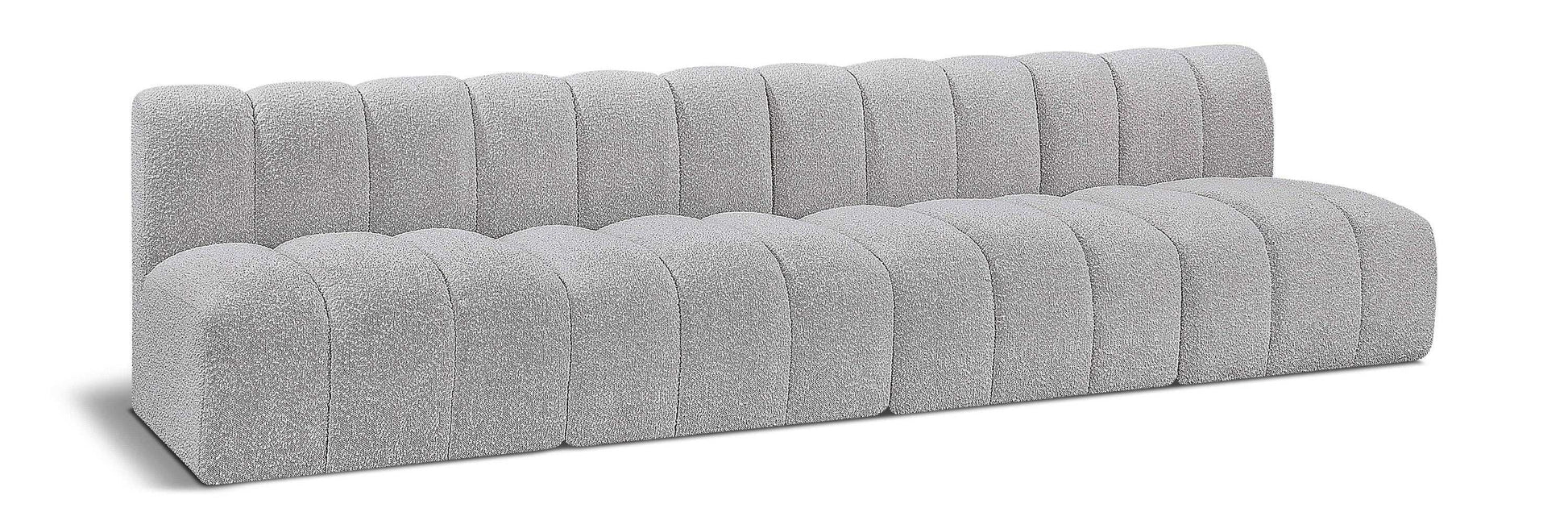 Arc - Boucle Fabric 4 Seats Modular Sofa - Best Buy Furniture