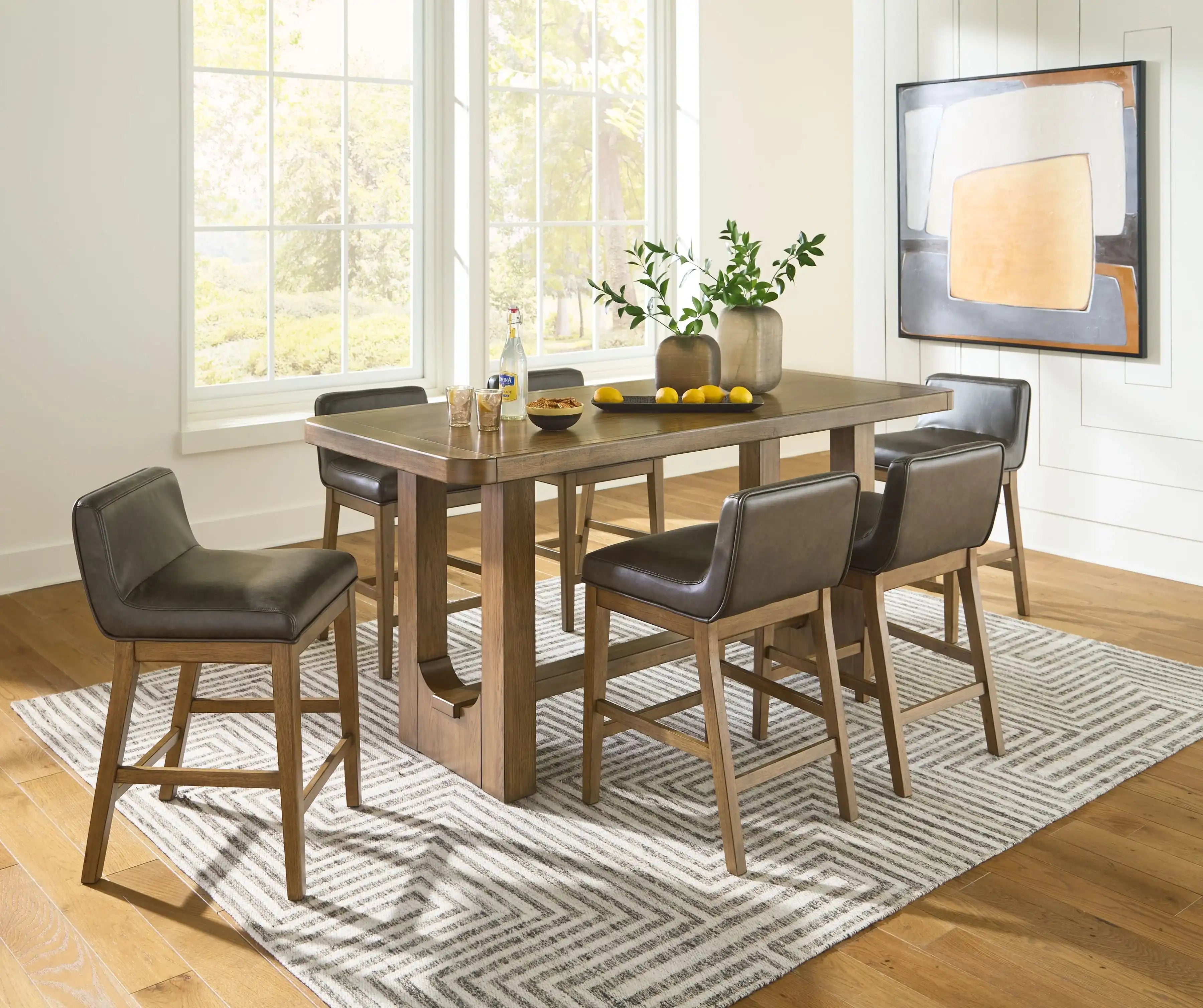 Cabalynn - Rectangular Dining Room Counter Table Set - Best Buy Furniture