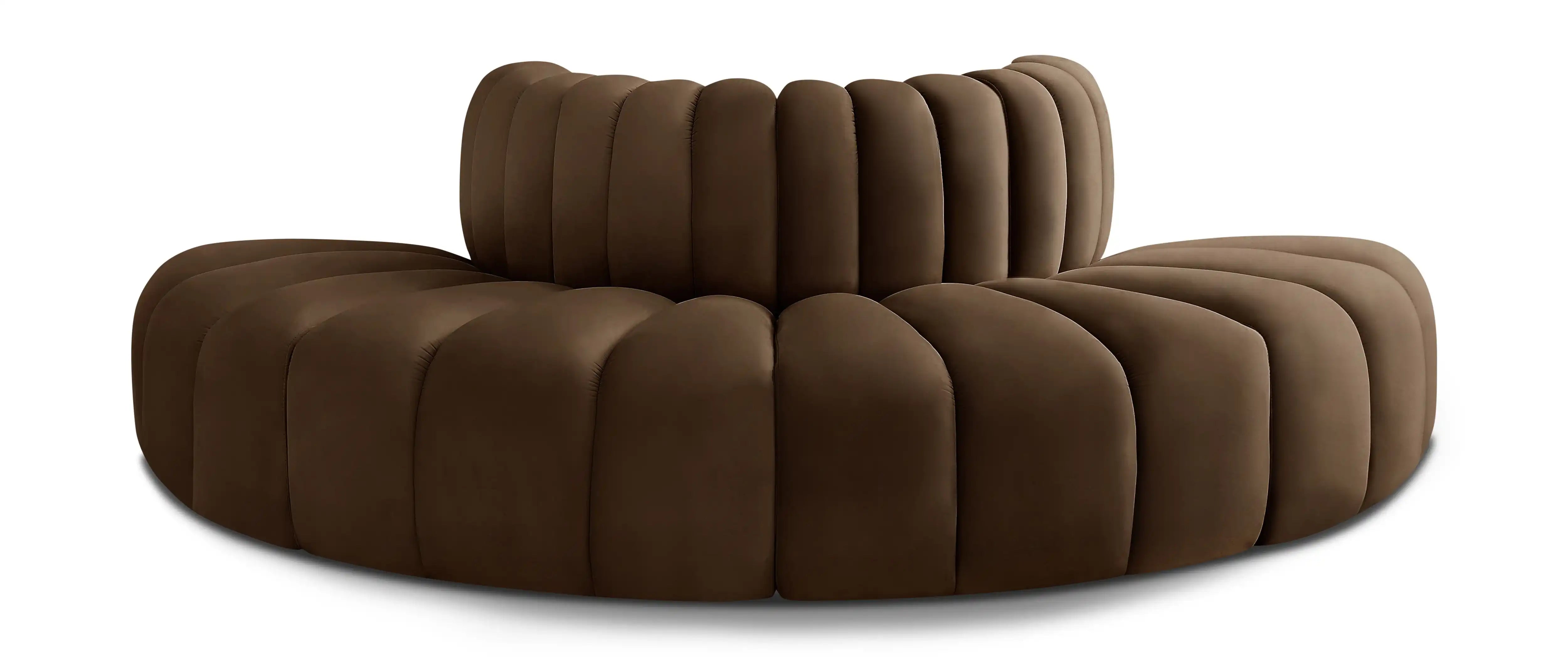 Arc - Velvet 4 Piece Modular Sofa - Best Buy Furniture