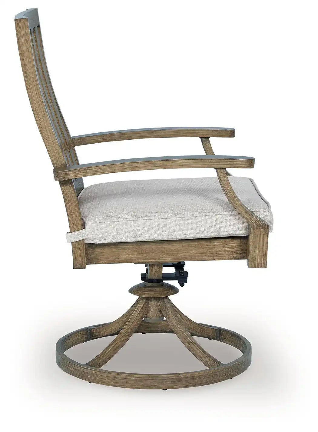 Rainier Ranch - Swivel Chair With Cushion (Set of 2) - Brown / Beige - Best Buy Furniture