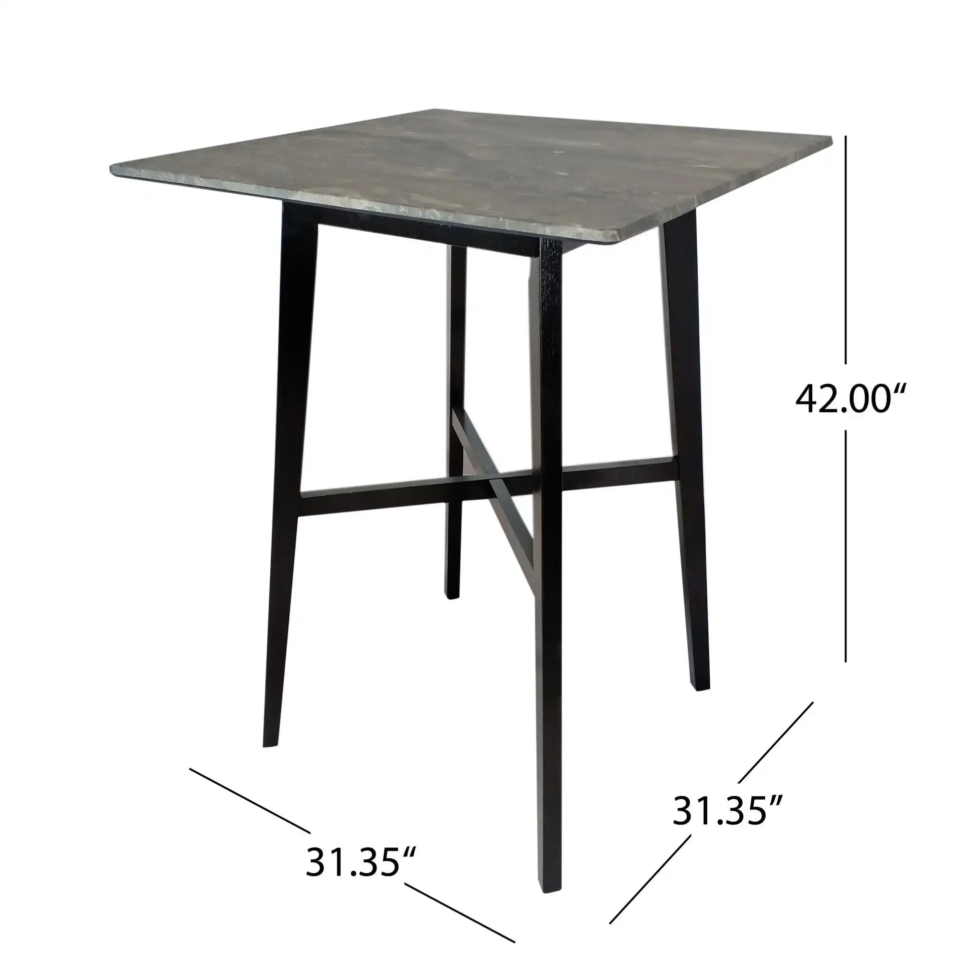Modern Bar Height Dining Table, Rubberwood Legs And Laminate Table Top - Best Buy Furniture