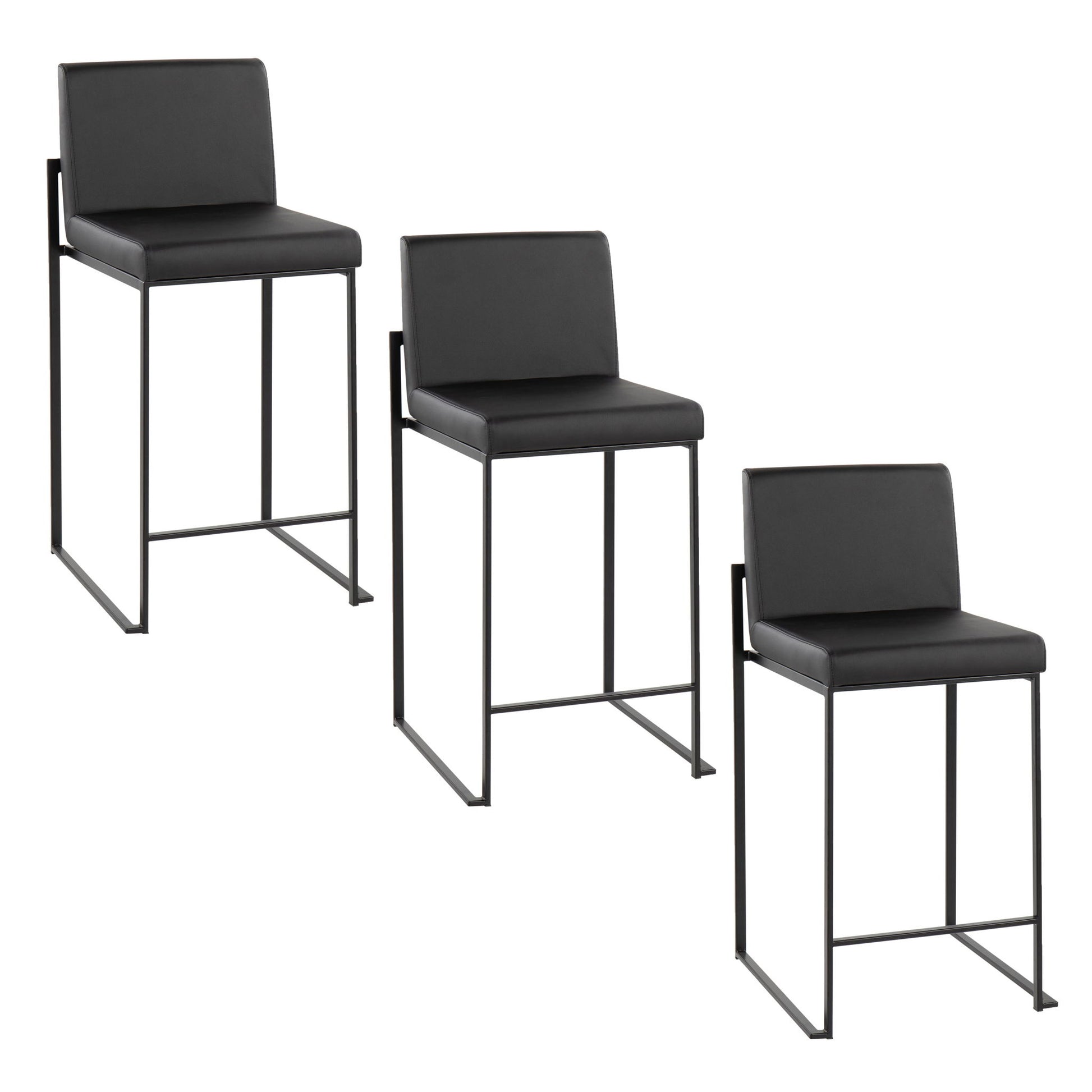 Fuji - Contemporary Modern Elegance, High Back Counter Stool - Best Buy Furniture