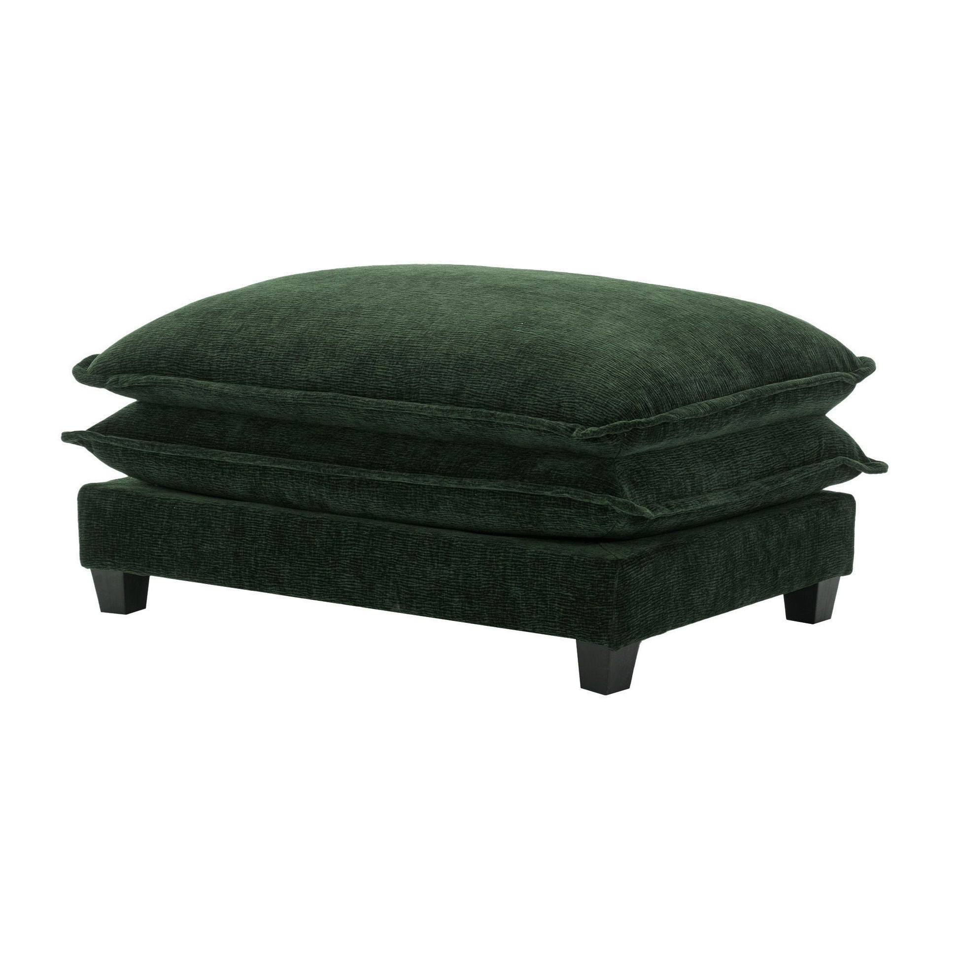 Sectional Sofa Chenille Upholstered Sofa With Two Removable Ottoman, Two USB Ports, Two Cup Holders And Large Storage Box For Living Room - Best Buy Furniture