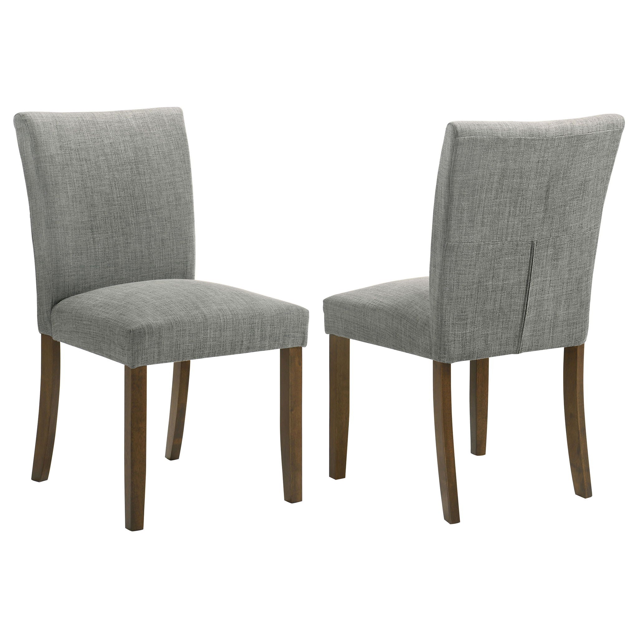 Luxe Upholstered Dining Side Chairs With Gently Curved Back (Set of 2) - Best Buy Furniture