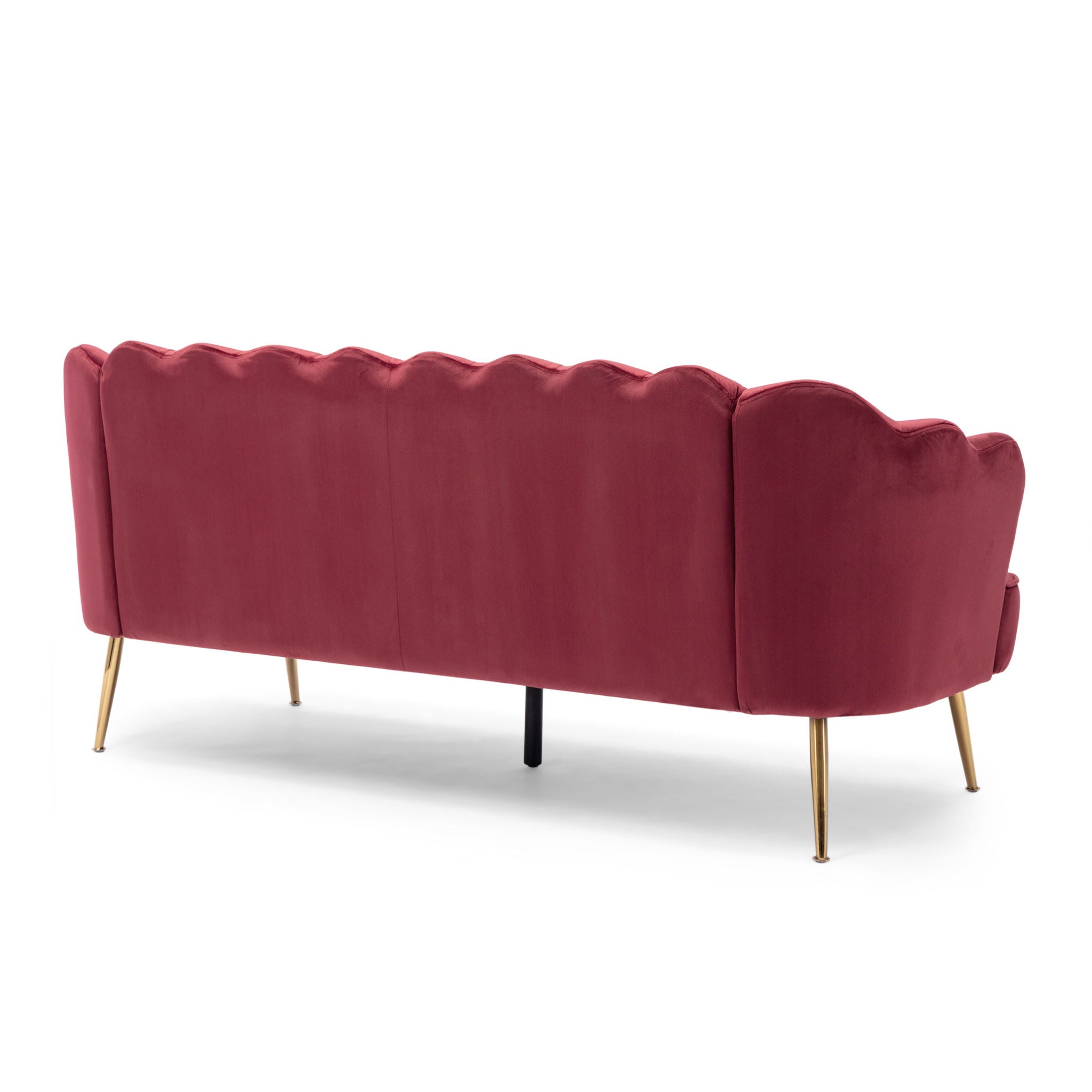Modern Glam 3 Seater Sofa With Velvet Texture - Best Buy Furniture