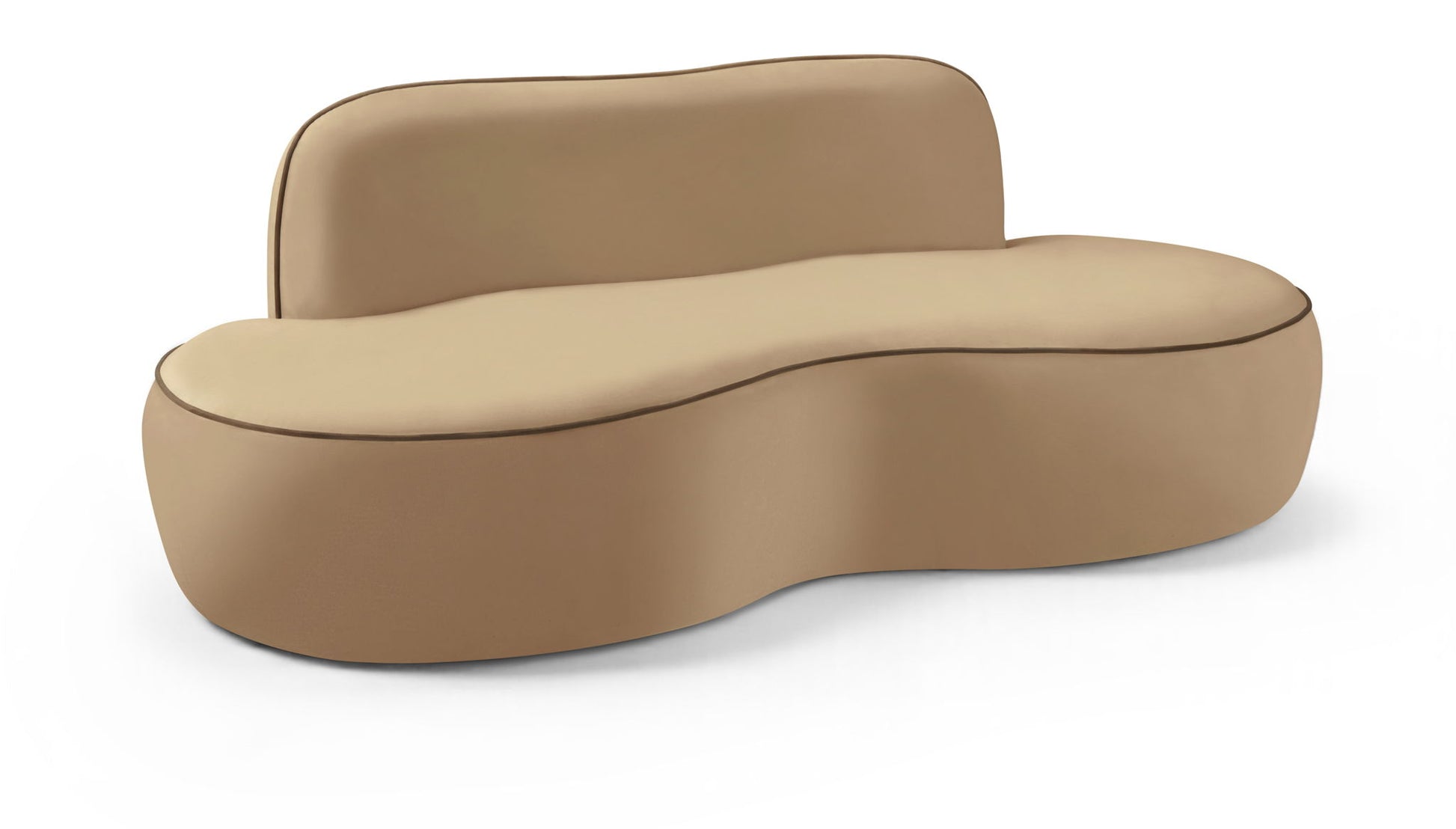 Swerve - Velvet 77" Upholstered Loveseat - Best Buy Furniture