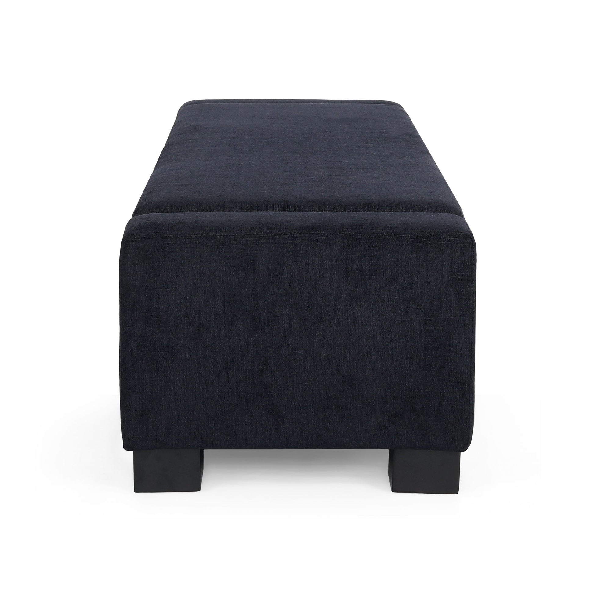 Textured Fabric Ottoman Bench With Hinged Lid - Best Buy Furniture