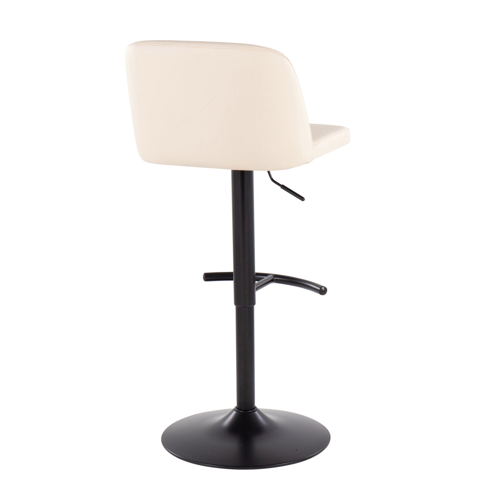 Toriano - Contemporary Adjustable Bar Stool With Rounded T Footrest (Set of 2) - Best Buy Furniture