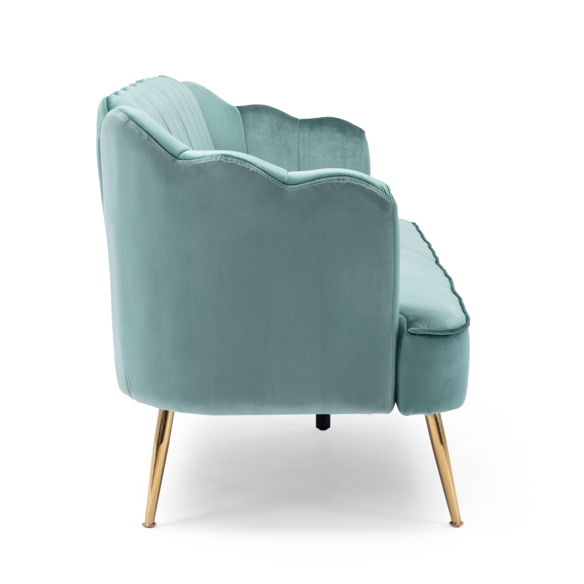 Modern Glam 3 Seater Sofa With Velvet Texture - Best Buy Furniture