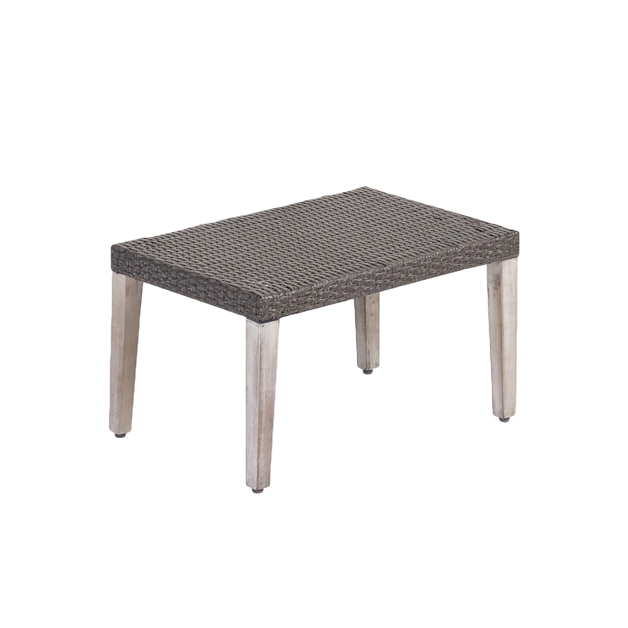 Savannah - Outdoor Wicker And Ottoman - Gray - Best Buy Furniture