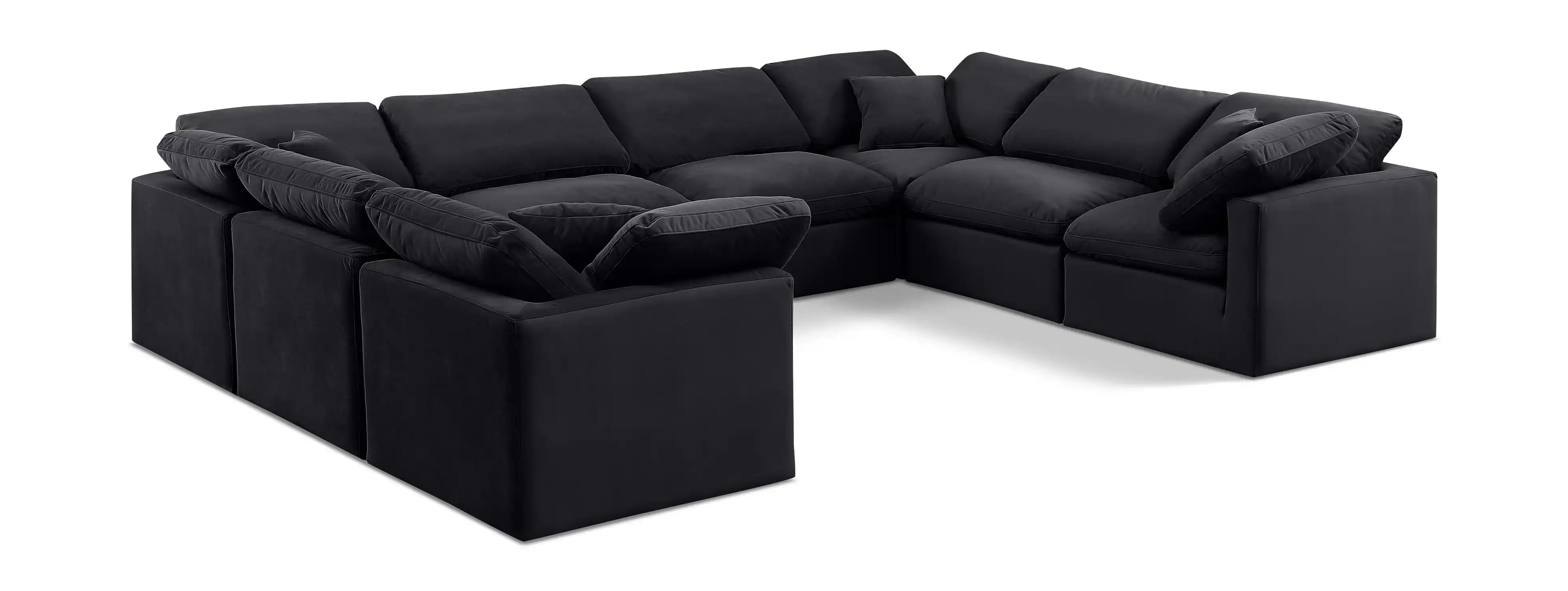 Indulge - Velvet 8 Piece Modular Sectional - Best Buy Furniture