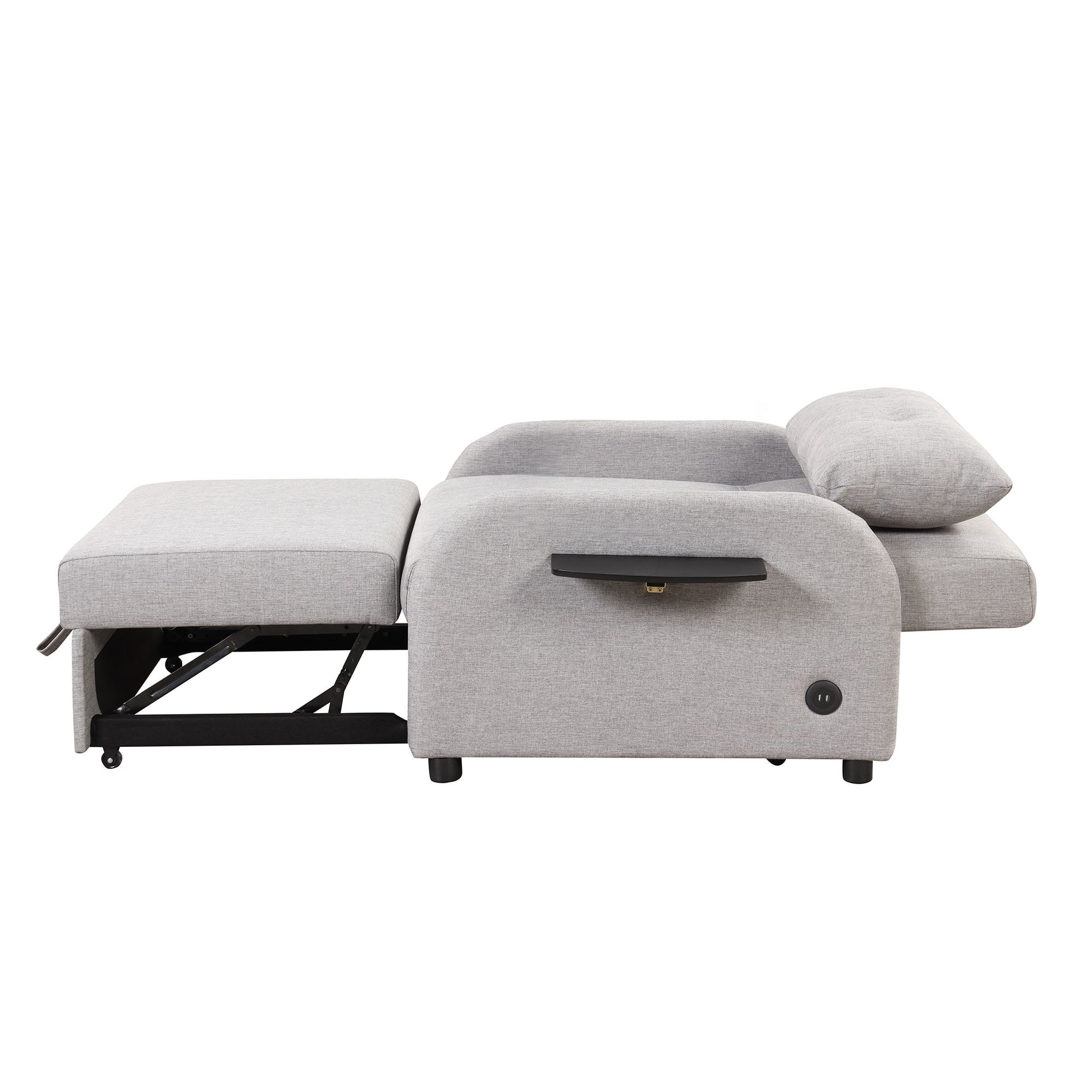 Versatile Pull Out Sofa Sleeper 3 In 1 With Wing Table & USB Charge, Compact Design - Best Buy Furniture