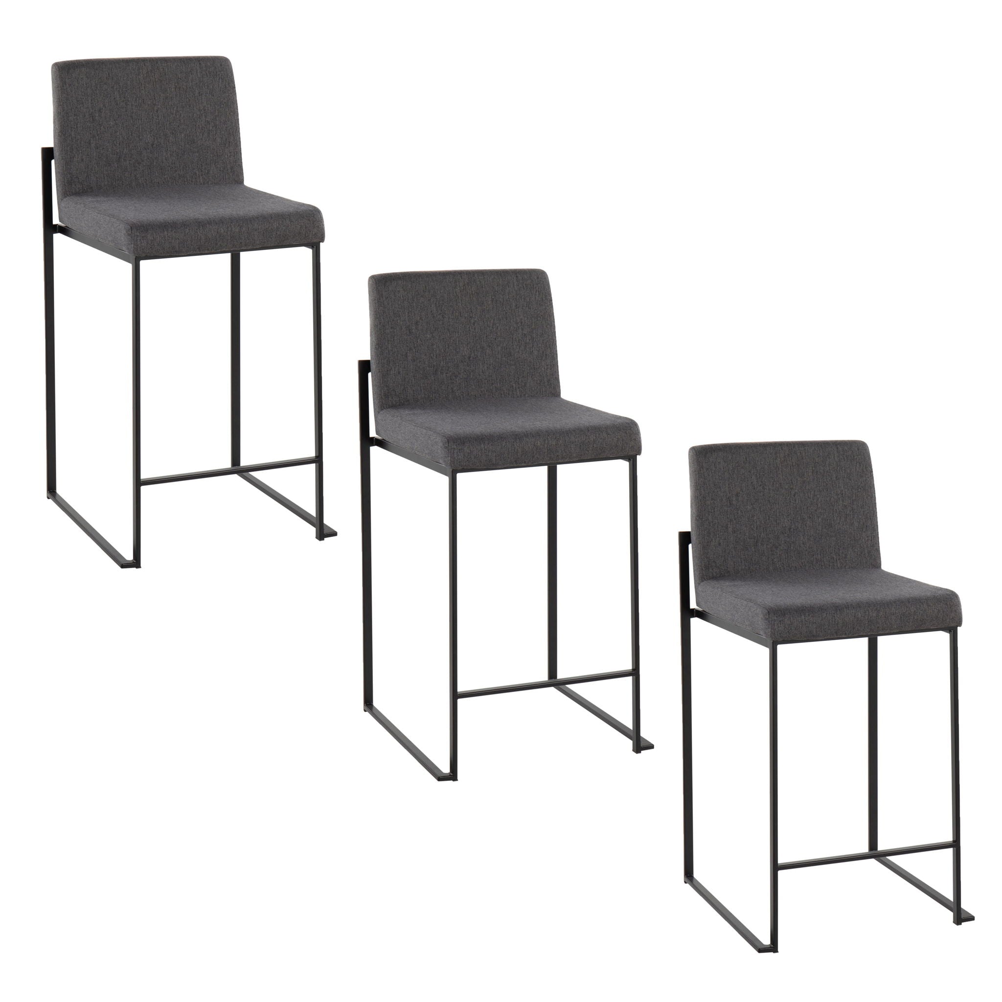 Fuji - Contemporary Modern Elegance, High Back Counter Stool - Best Buy Furniture