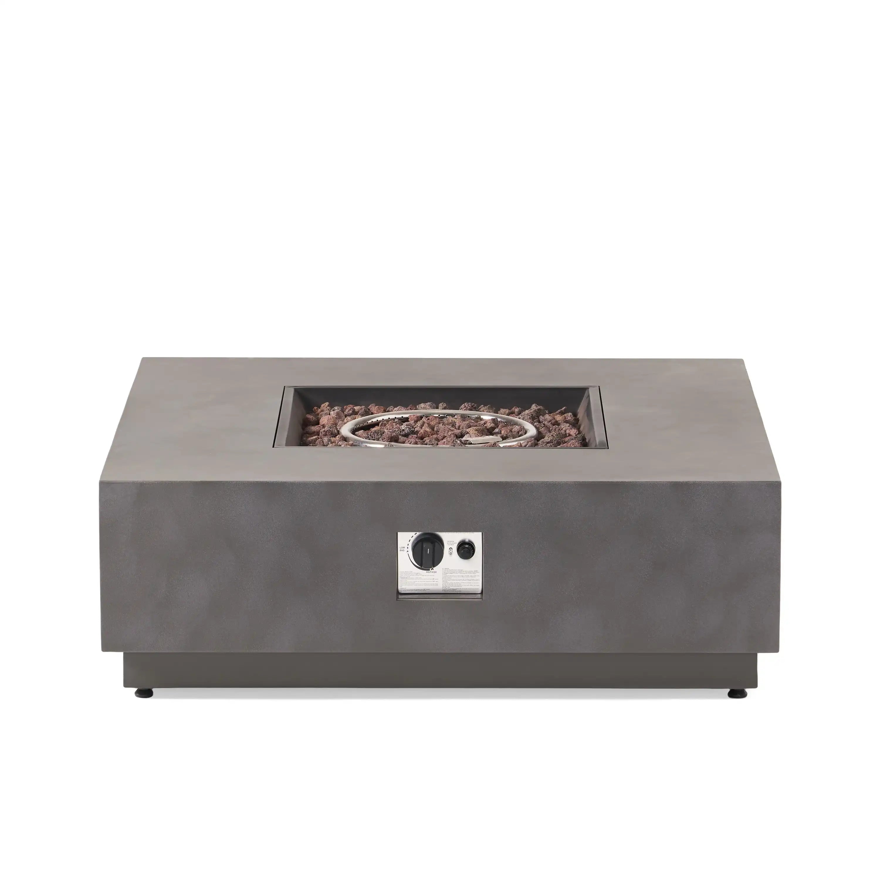 SQUARE Iron FIRE PIT-50 000 BTU - Best Buy Furniture