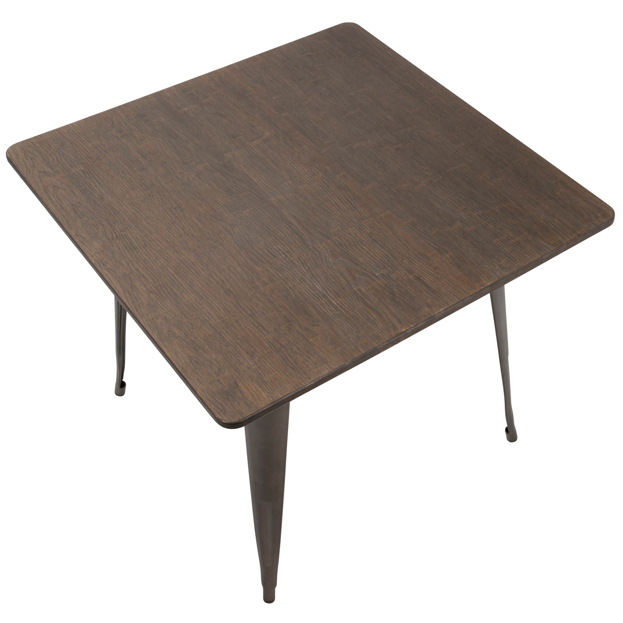 Oregon - Industrial / Farmhouse Dining Table - Espresso - Best Buy Furniture