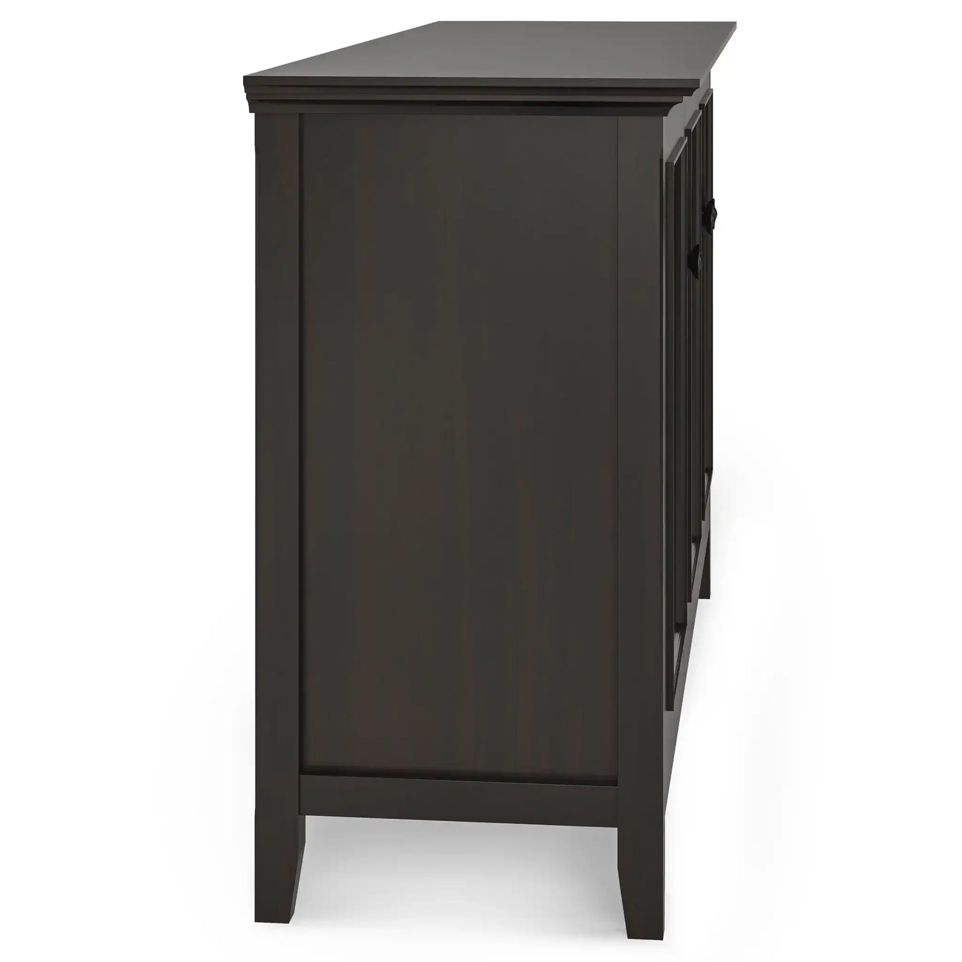 Amherst - Wide 3 Door Storage Cabinet - Hickory Brown - Best Buy Furniture