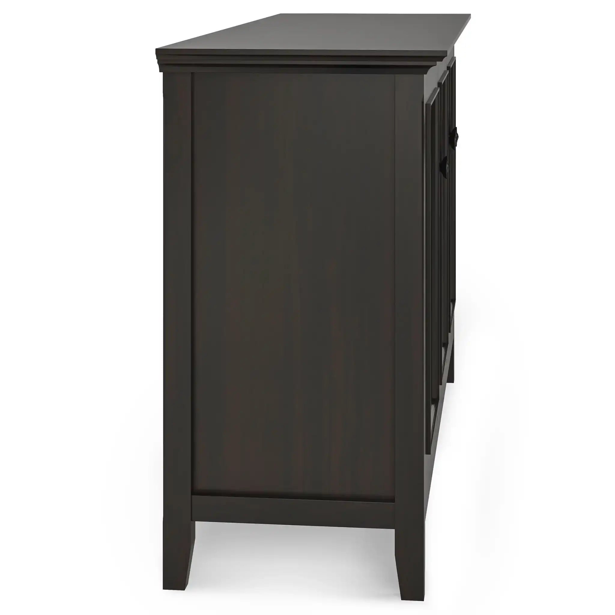 Amherst - Wide 3 Door Storage Cabinet - Hickory Brown - Best Buy Furniture