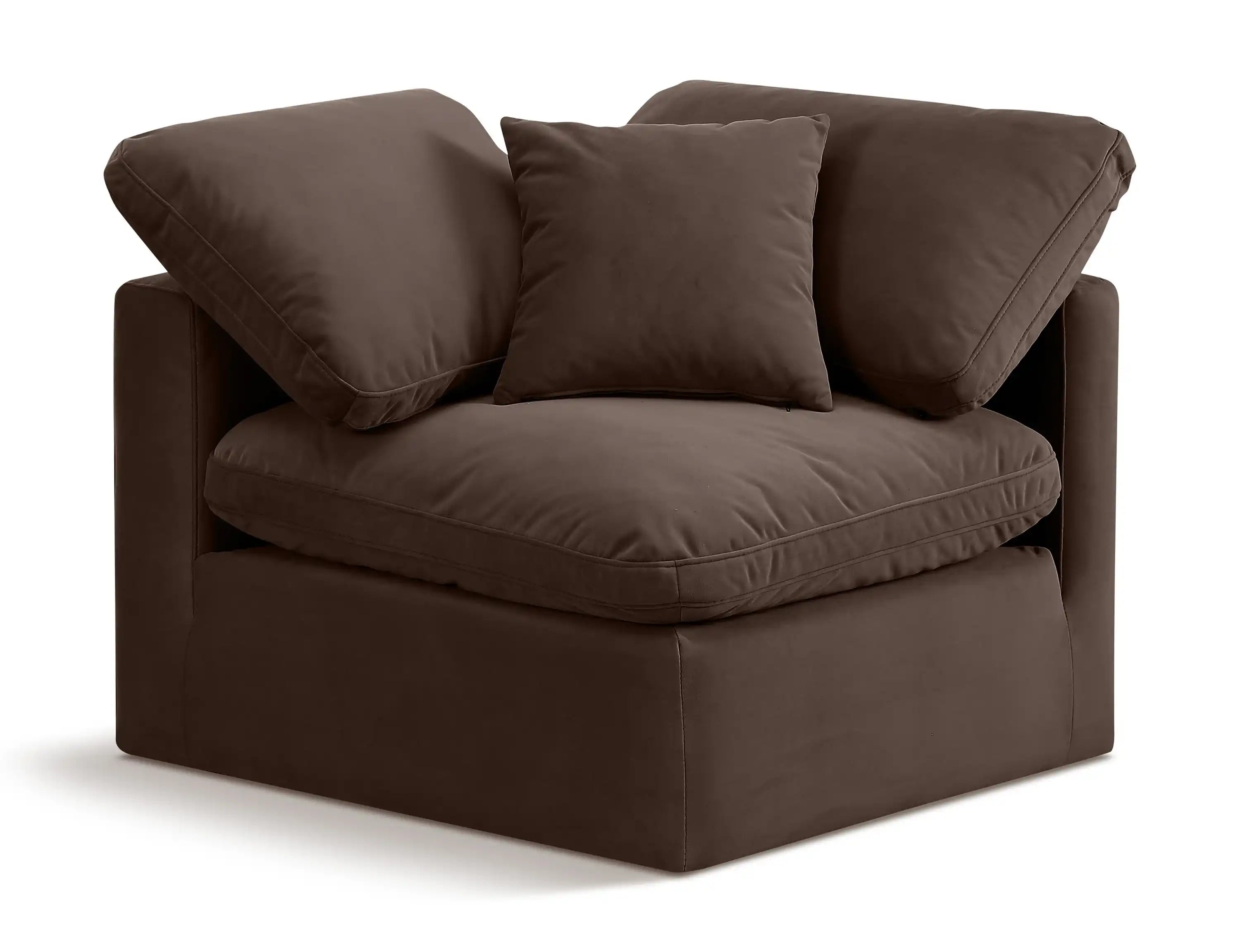 Indulge - Velvet Corner Chair - Best Buy Furniture